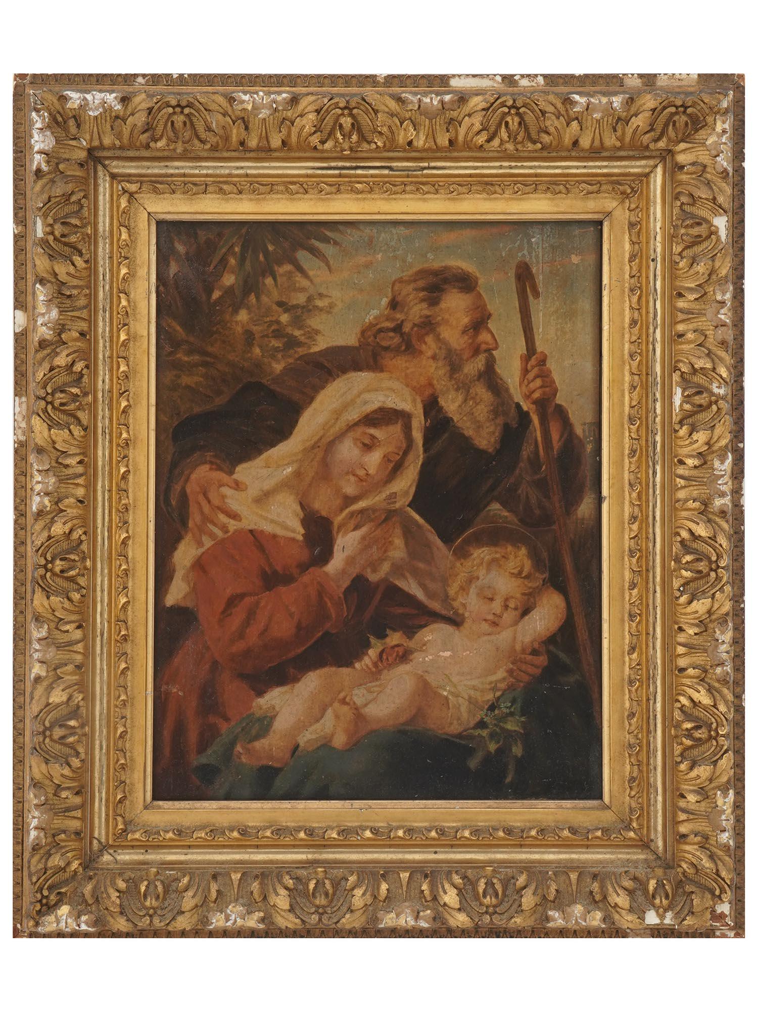 AFTER PLOCKHORST PORTRAIT PAINTING OF HOLY FAMILY (1 of 3)