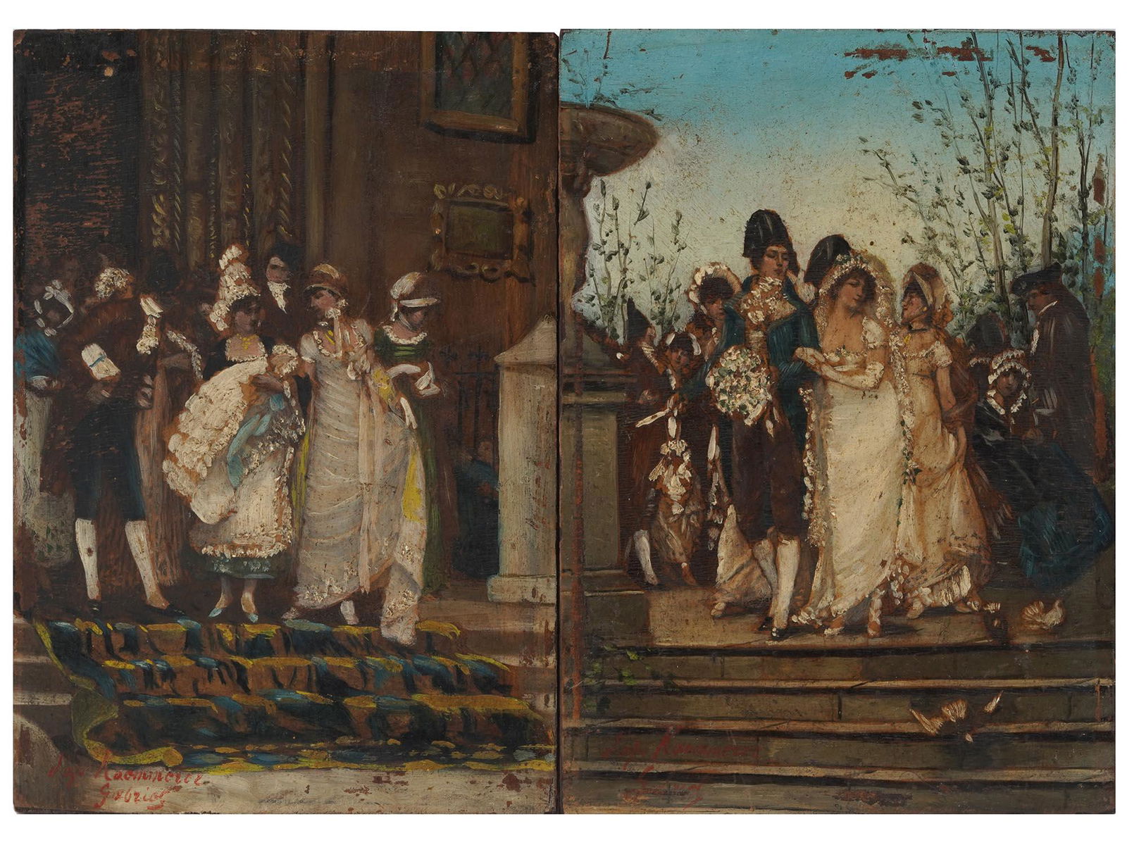 ANTIQUE DUTCH OIL PAINTINGS BY F. H. KAEMMERER (1 of 6)