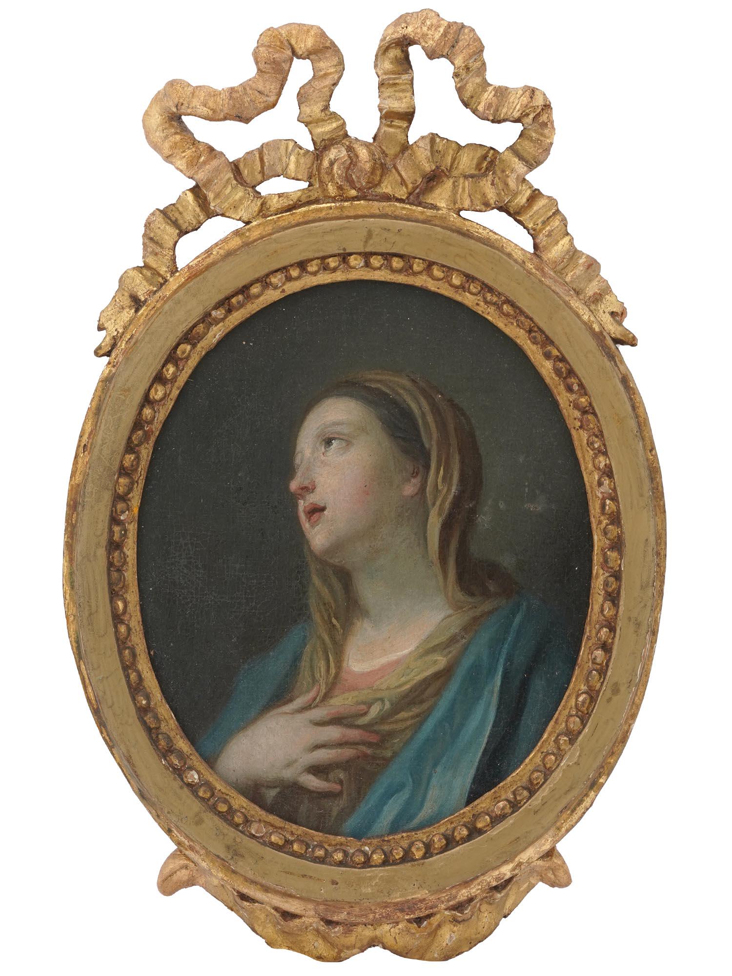 ATTR. TO LUCA GIORDANO FEMALE PORTRAIT PAINTING (1 of 4)