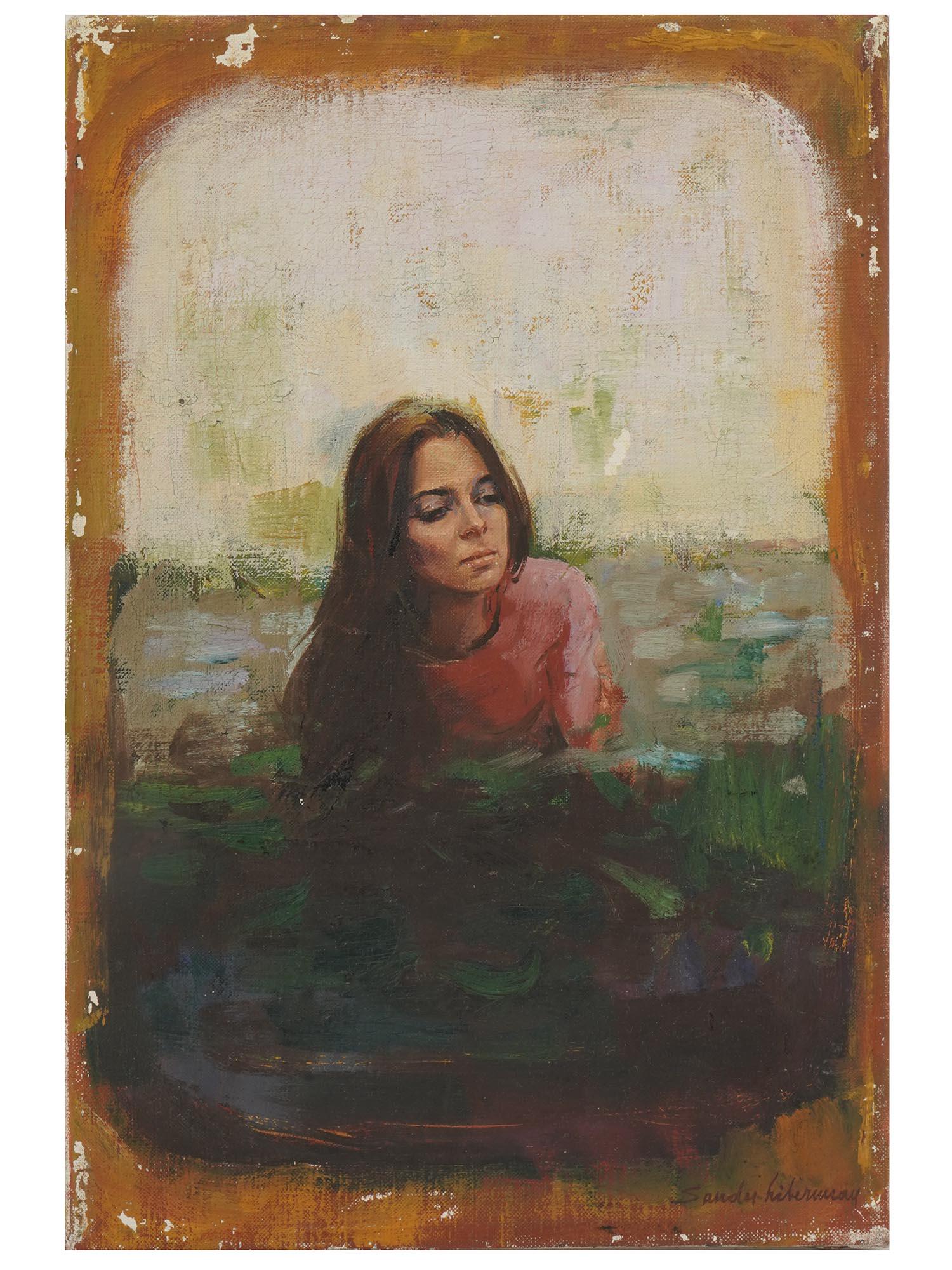 JUDAICA PORTRAIT OIL PAINTING BY SANDU LIBERMAN (1 of 4)