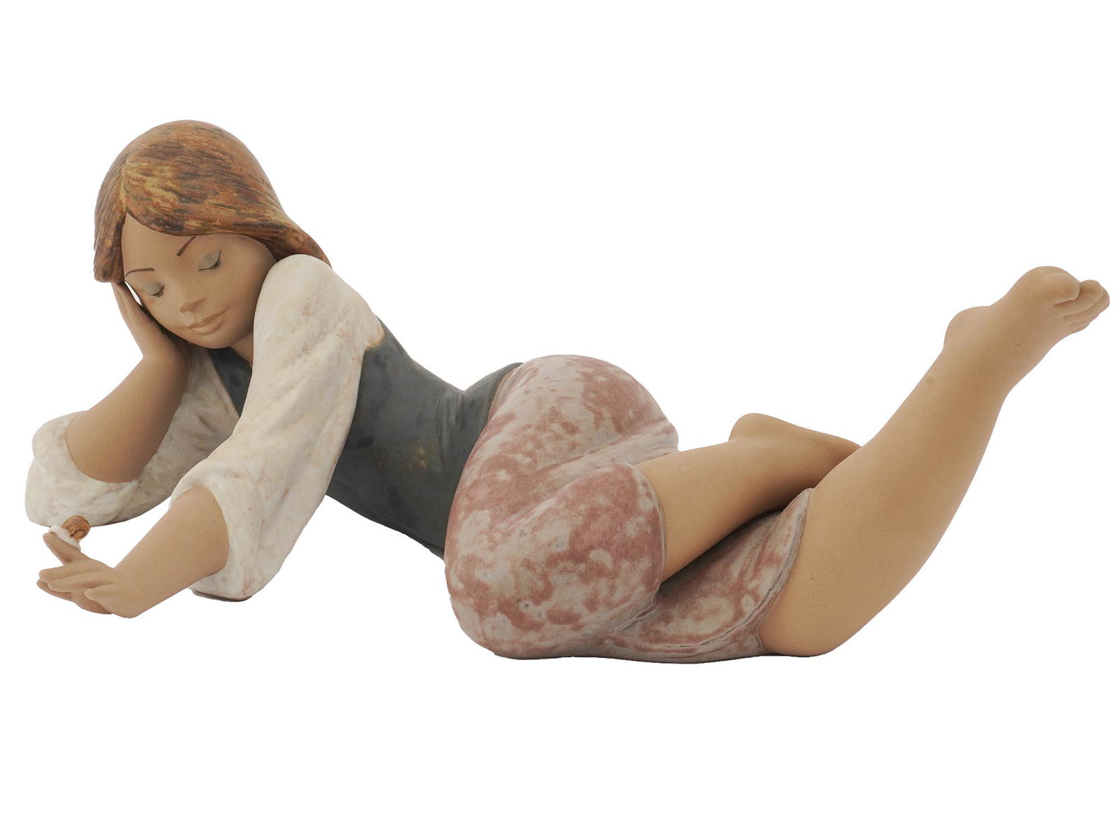 SPANISH LLADRO HAND MADE GIRL STONE WARE FIGURINE (1 of 5)