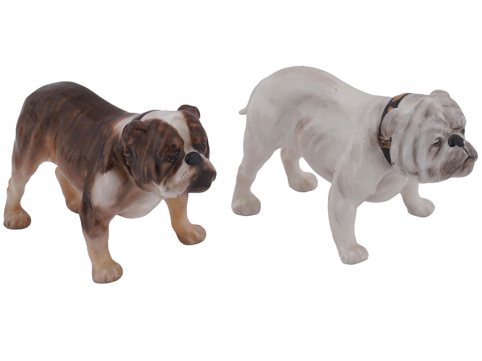 VINTAGE ENGLISH ROYAL DOULTON PORCELAIN BULLDOGS (1 of 4)