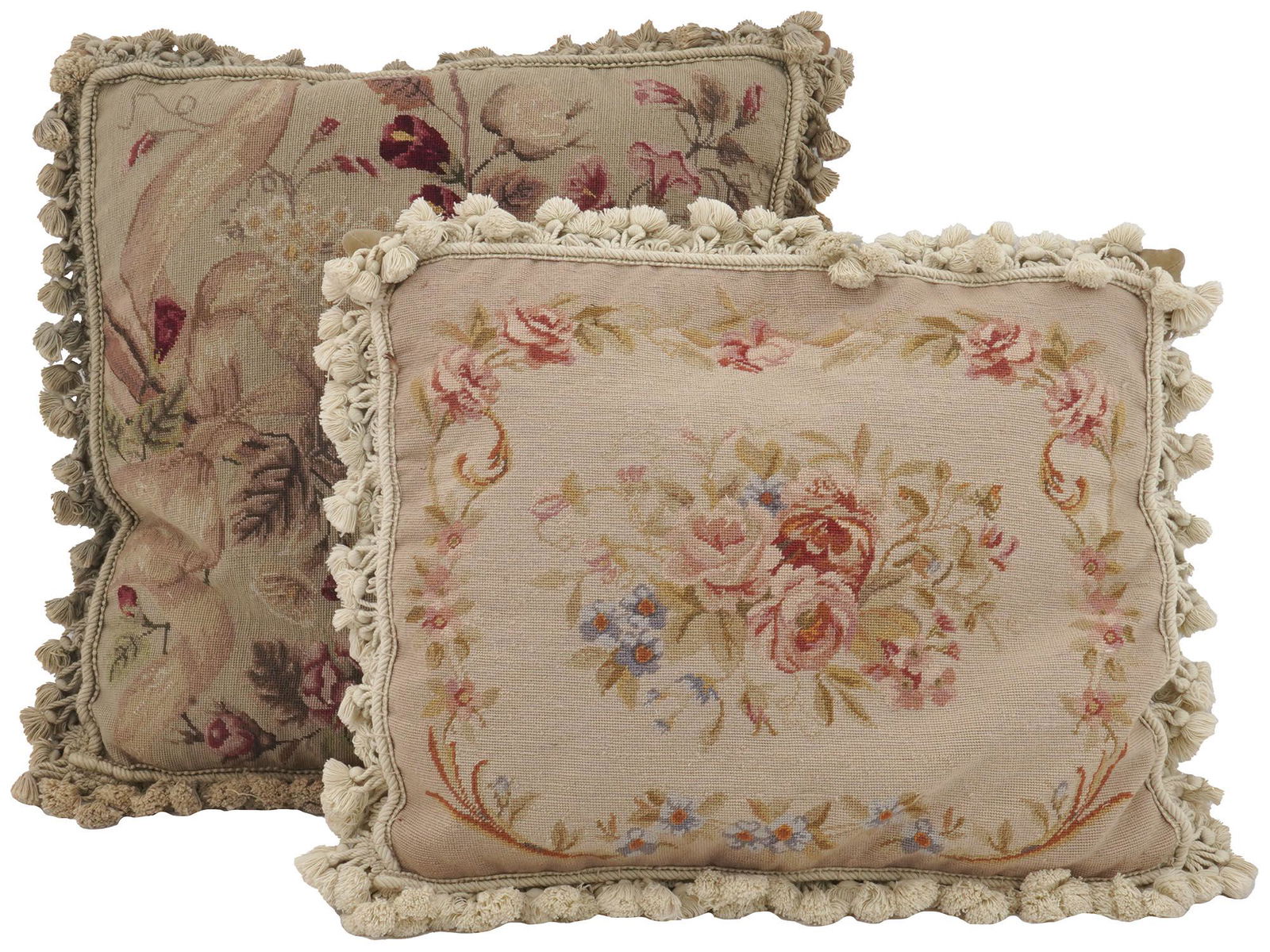 VINTAGE HANDCRAFTED NEEDLEPOINT PILLOW COVERS (1 of 7)