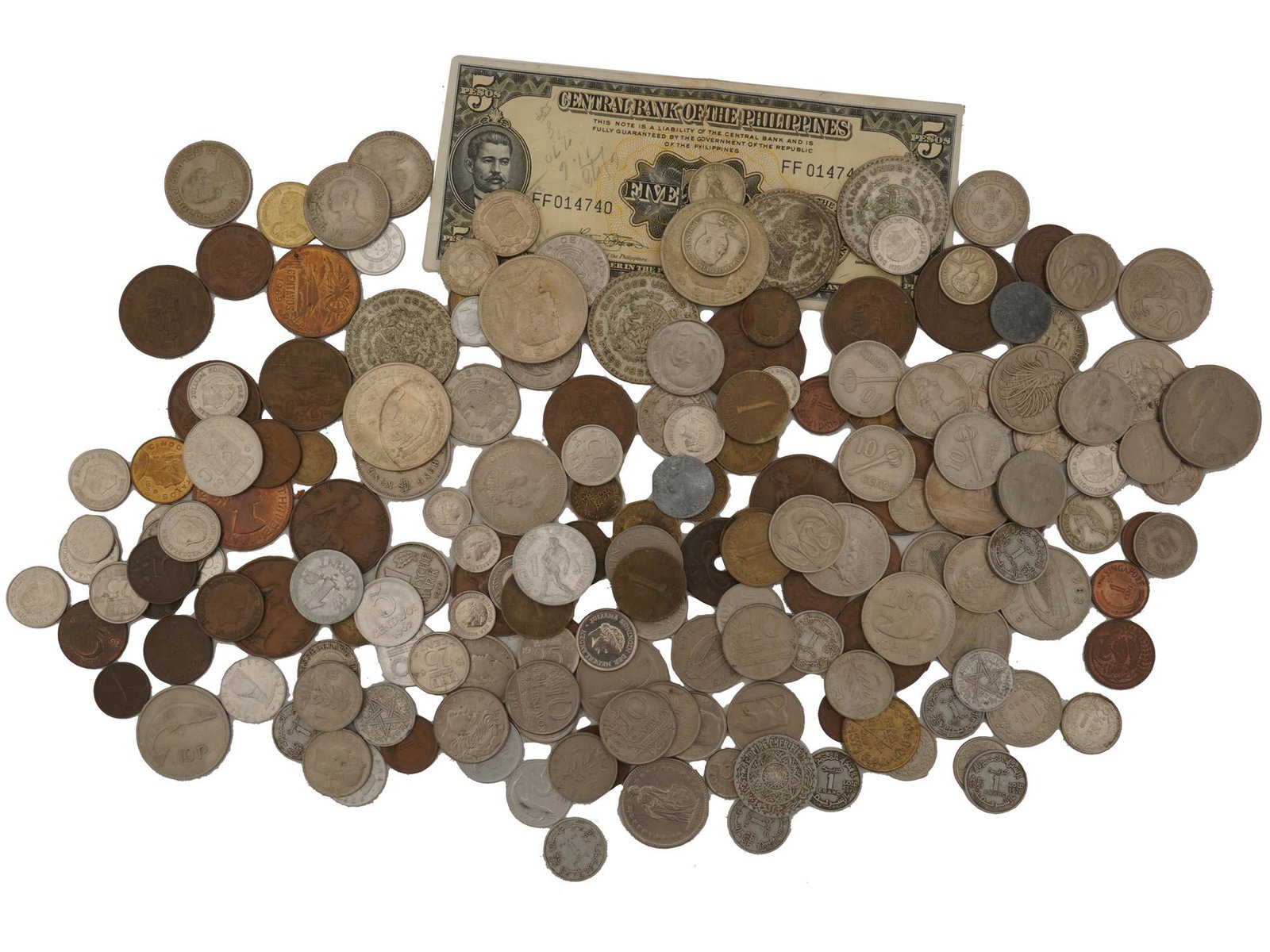 VINTAGE WORLDWIDE MID LATE 20 C COIN COLLECTION (1 of 10)