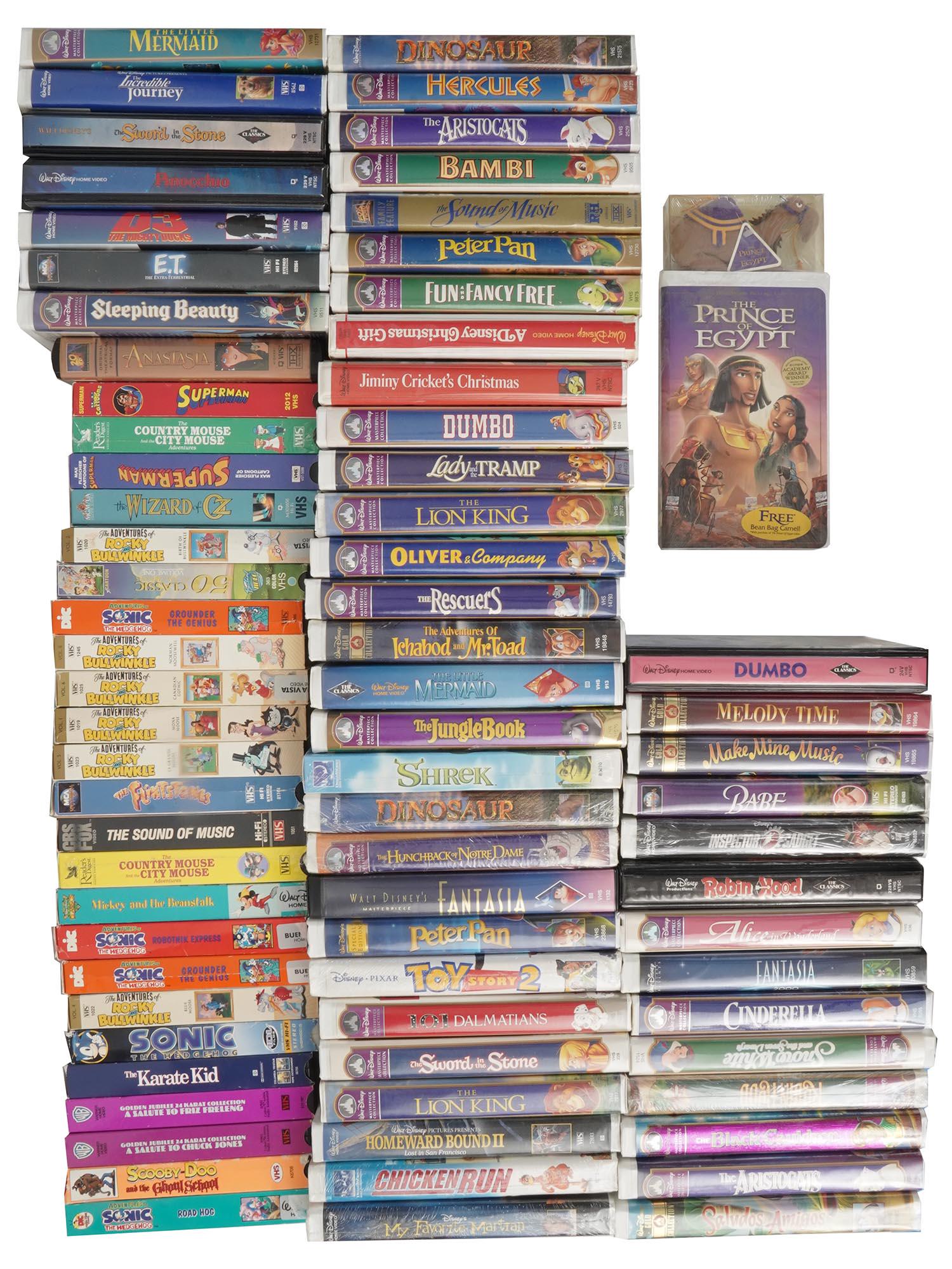 LARGE COLLECTION OF VARIOUS VINTAGE VIDEO TAPES (1 of 4)