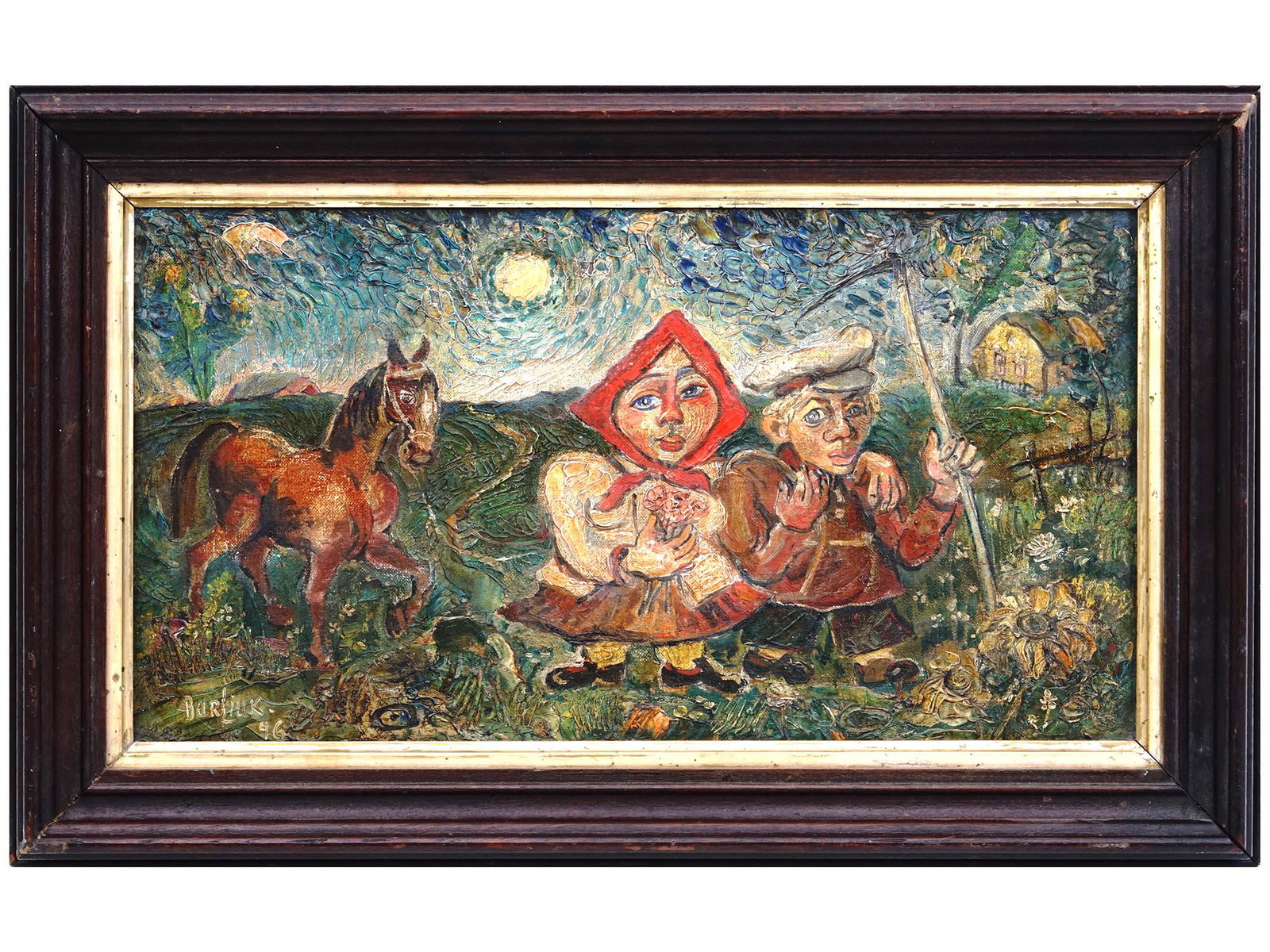 UKRAINIAN RUSSIAN OIL PAINTING BY DAVID BURLIUK (1 of 5)