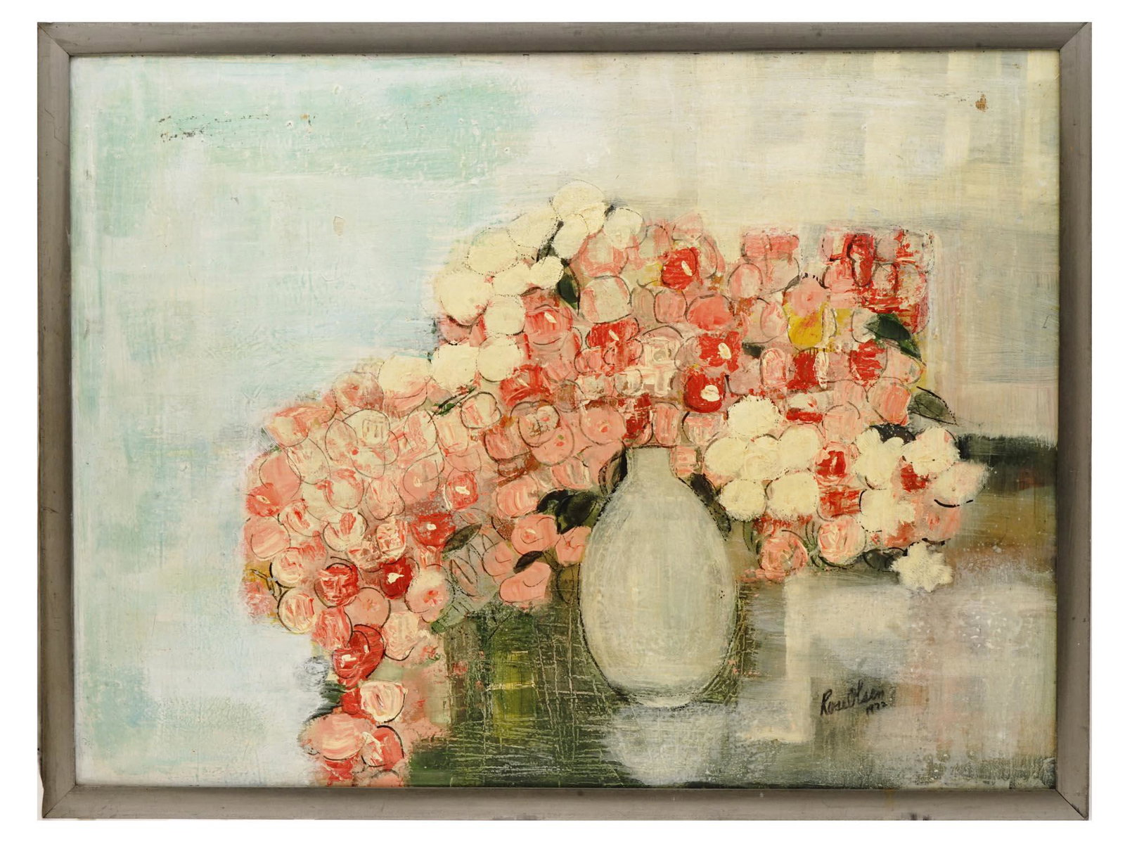 MID CENTURY STILL LIFE OIL PAINTING BY ROSE OLSEN (1 of 5)