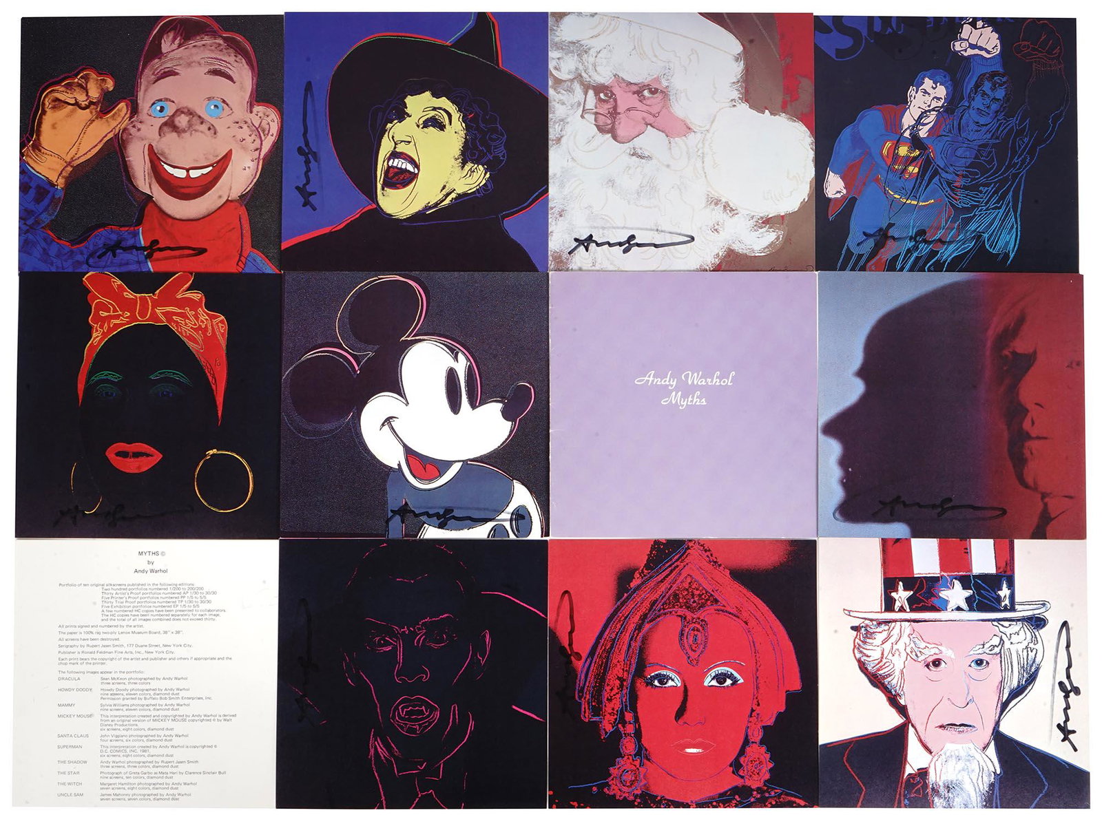 A*a様 Andy Warhol　大型　リトグラフ　魔女　限定2,400部 　ウ A*a様 Andy Warhol 大型 リトグラフ 魔女 限定2,400部 ウ 【公式通販】