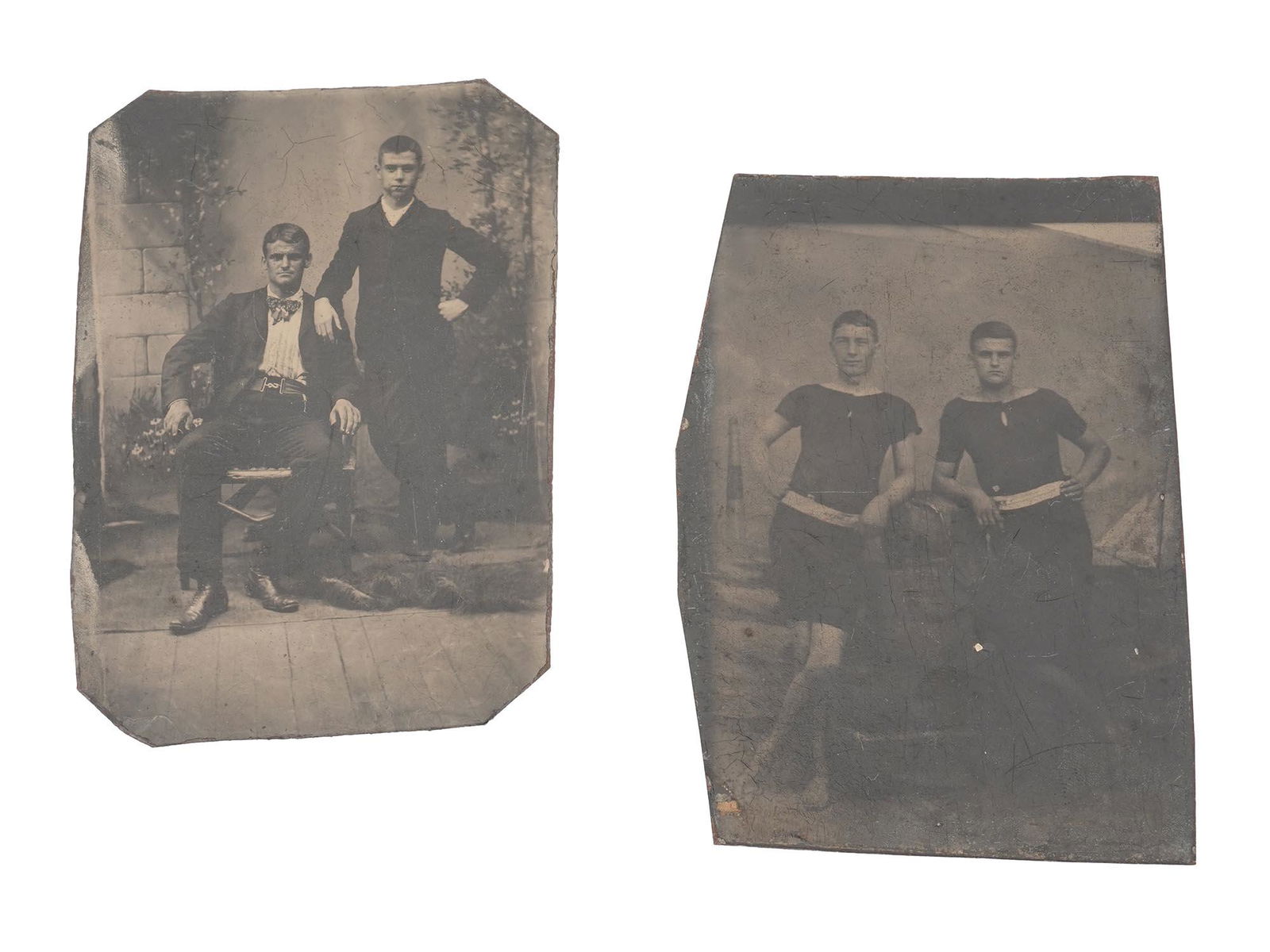 ANTIQUE AMERICAN TINTYPE PHOTO PORTRAIT PRINTS (1 of 2)