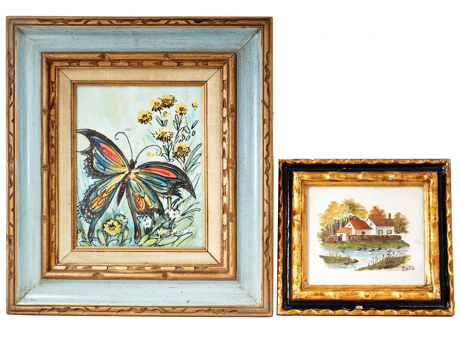 FRAMED OIL PAINTINGS BY MARC STEVENS AND ZSUZSA (1 of 7)