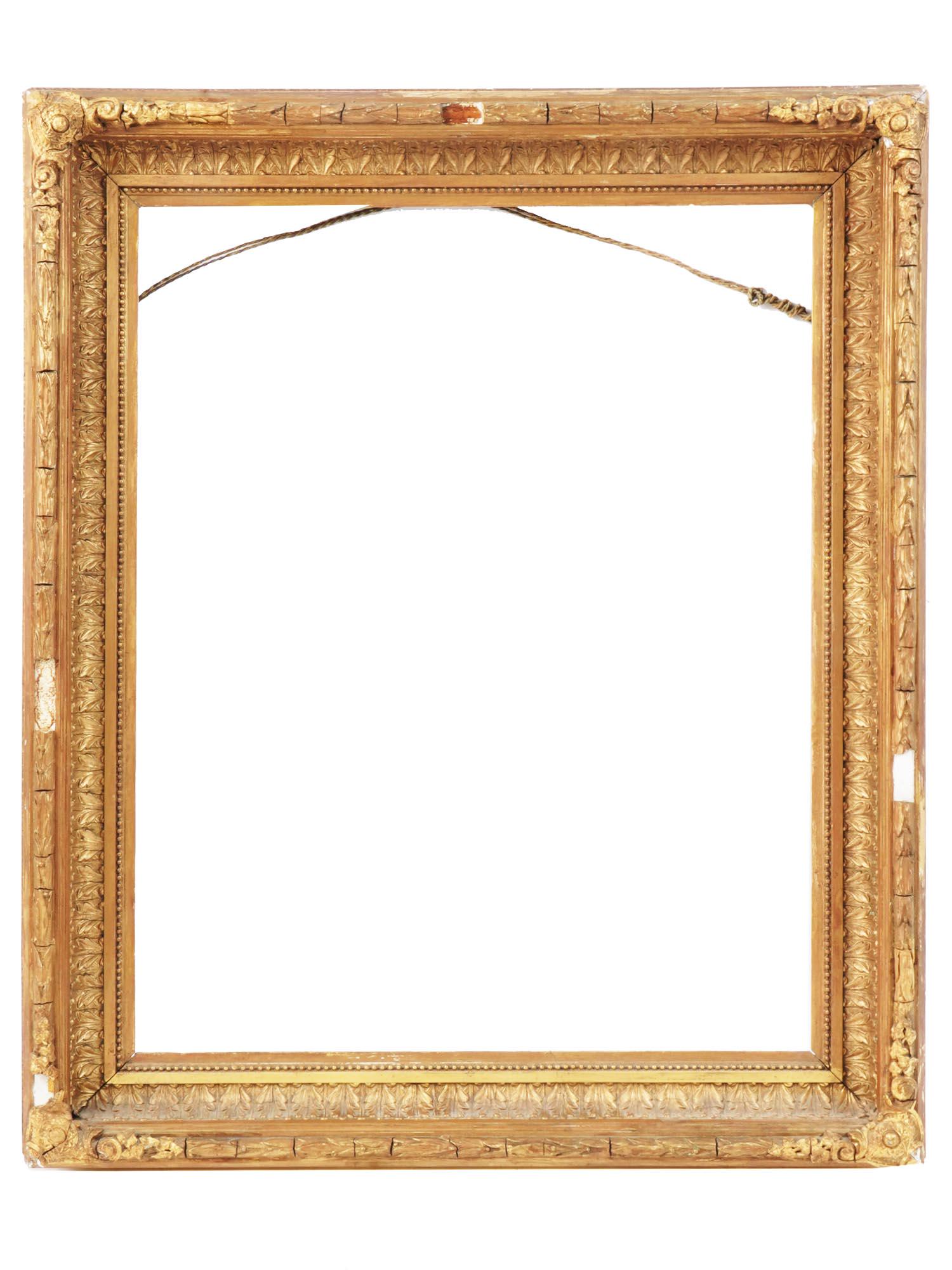 RECTANGULAR SHAPED VICTORIAN GILDED WOODEN FRAME (1 of 3)