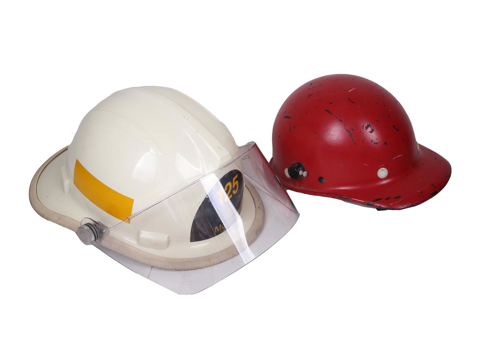 VINTAGE FIREMAN HELMETS, ONE CANADIAN, MONTREAL (1 of 7)