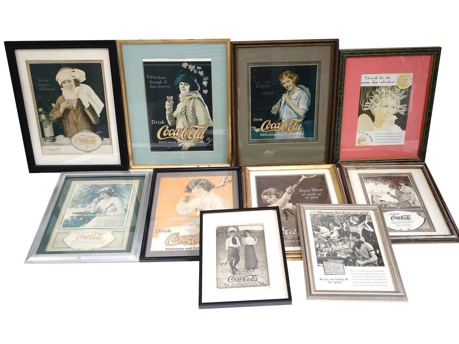 ANTIQUE 1920S 1930S COCA-COLA ADVERTISING POSTERS (1 of 8)