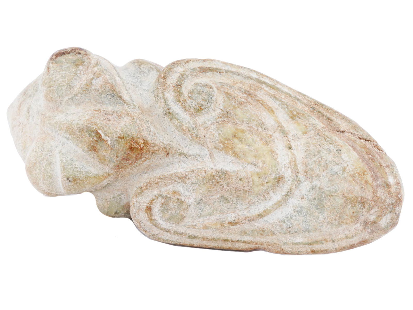 ARCHEOLOGICAL CARVED JADE MESOAMERICAN FIGURE (1 of 4)