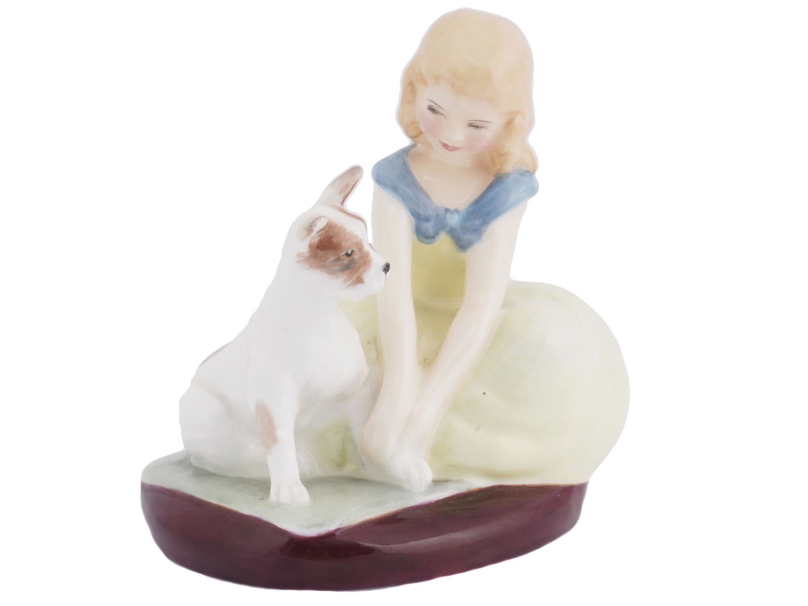ENGLISH ROYAL DOULTON DOG PORCELAIN FIGURAL GROUP (1 of 5)