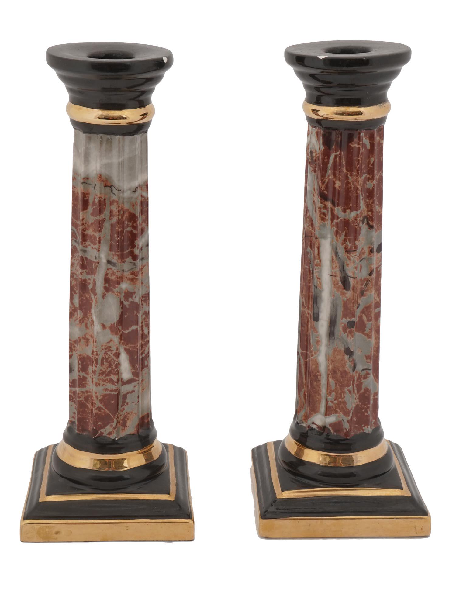 ITALIAN PORCELAIN CANDLESTICKS, THE HALDON GROUP (1 of 6)