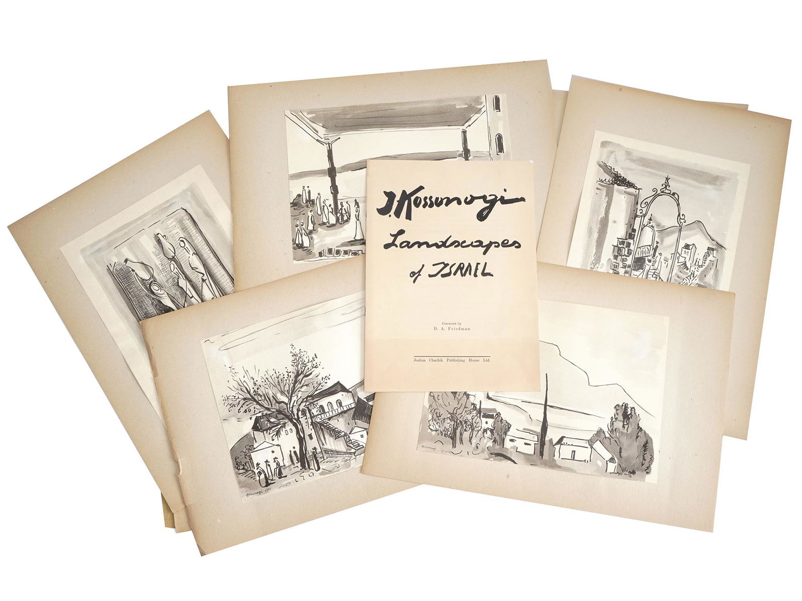 LANDSCAPES OF ISRAEL PRINTS BY JOSEPH KOSSONOGI (1 of 8)