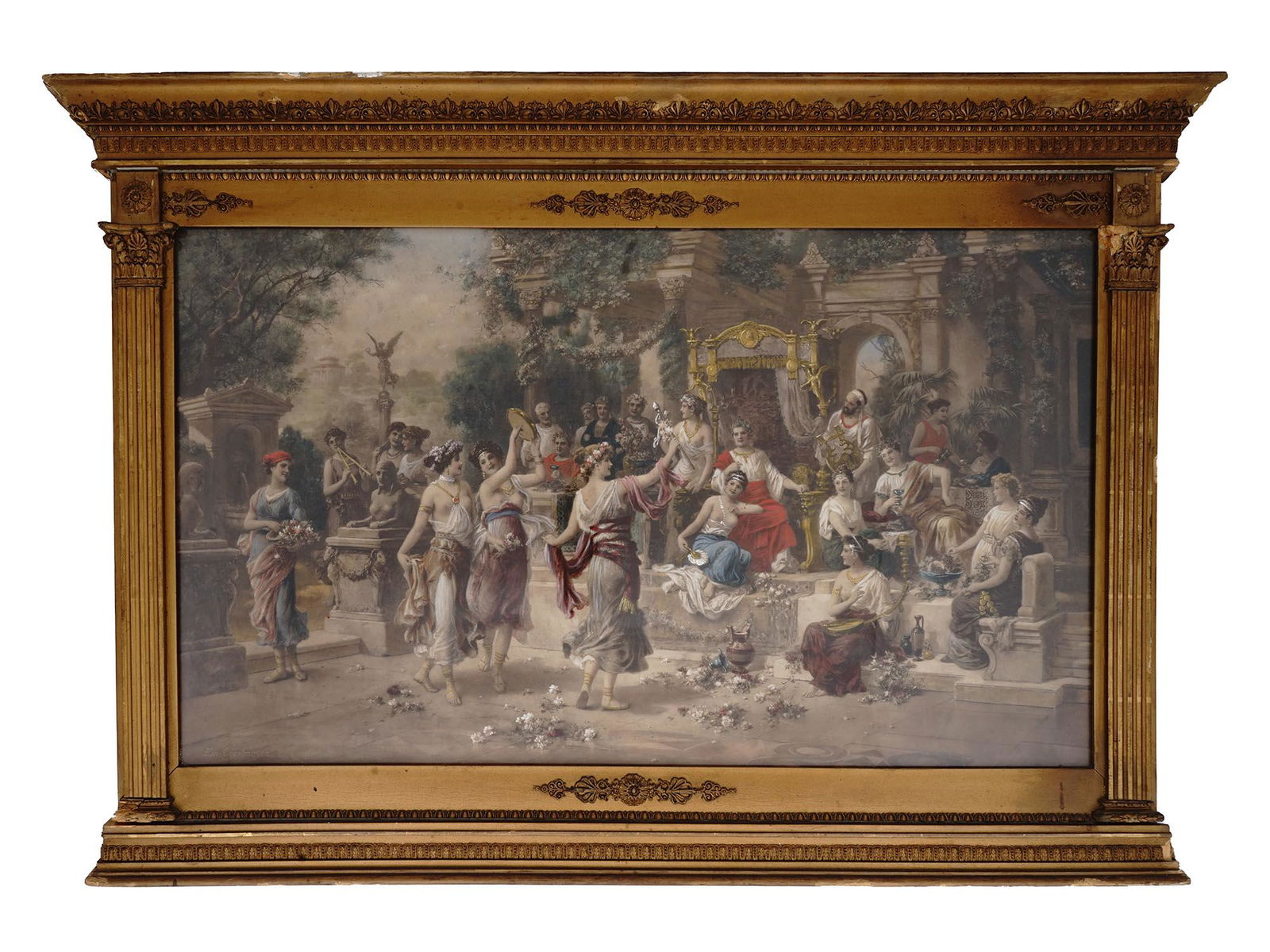 ANTIQUE TINTED ETCHING AFTER EMMANUEL OBERHAUSER (1 of 6)