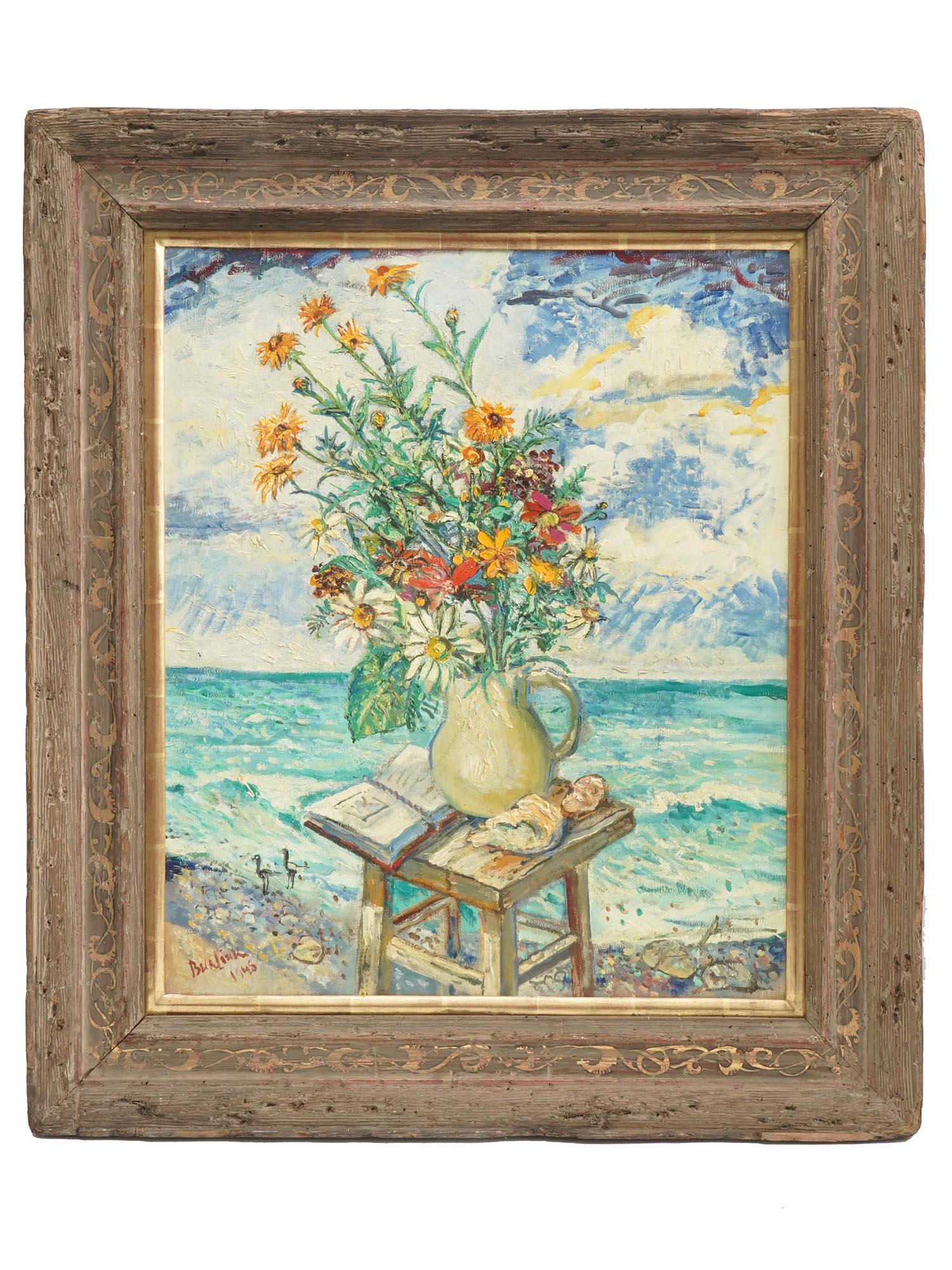 RUSSIAN PAINTING FLOWERS BY THE SEA DAVID BURLIUK (1 of 6)