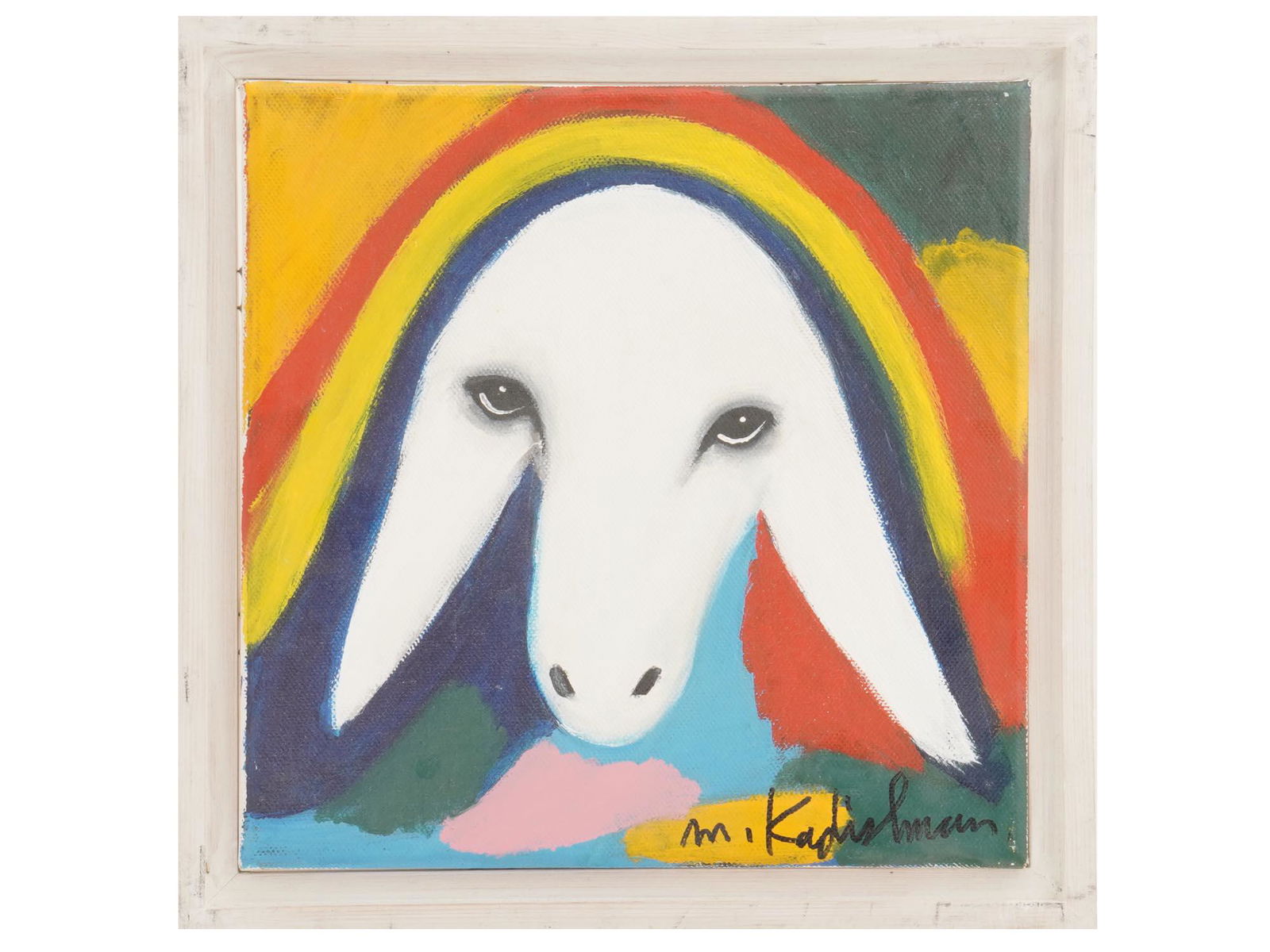 JUDAICA ACRYLIC PAINTING BY MENASHE KADISHMAN (1 of 5)