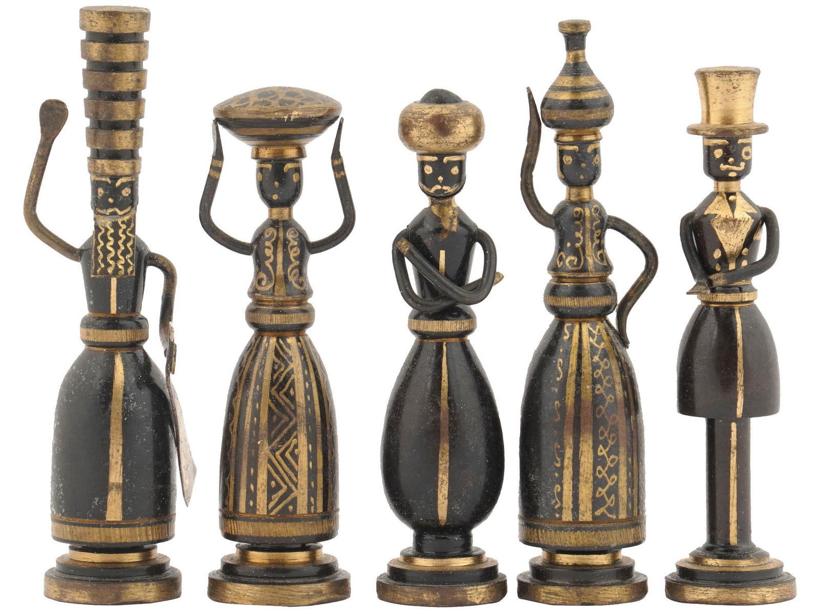 ISRAELI BIBLICAL BRASS FIGURINES BY HANS TEPPICH (1 of 4)