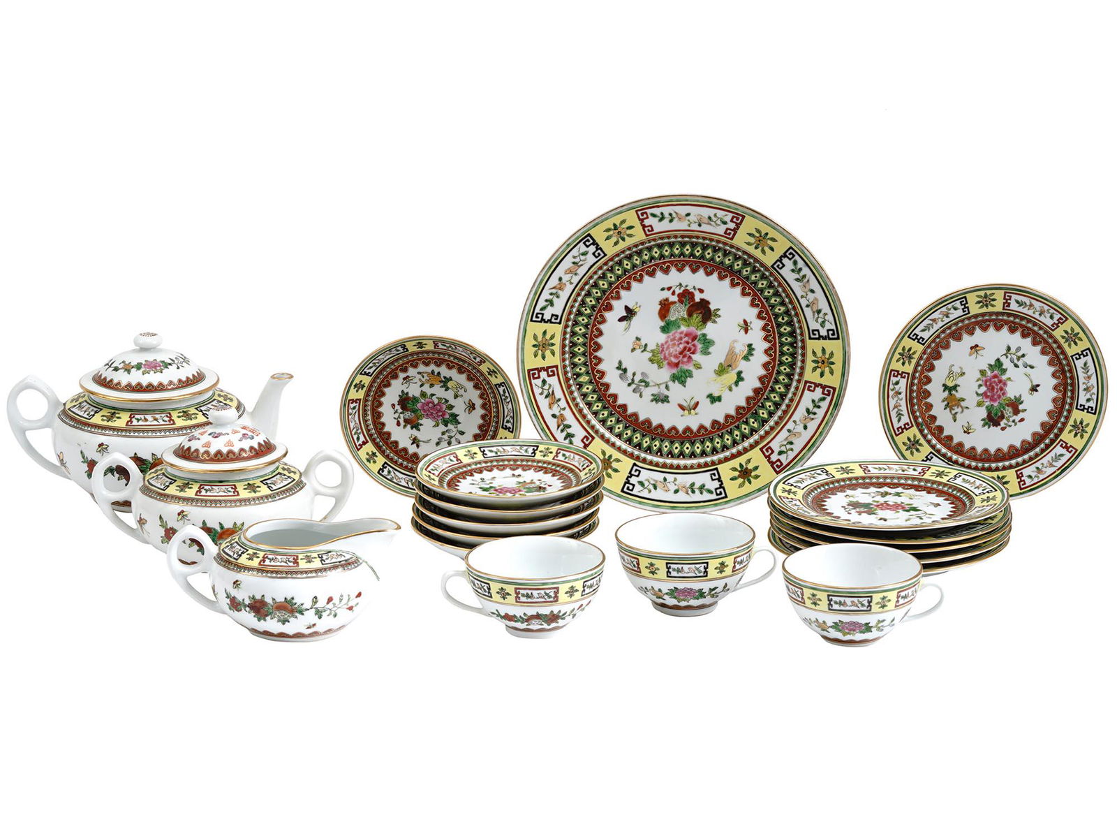 VINTAGE 1970 CHINESE JINGDEZHEN PORCELAIN TEA SET (1 of 5)