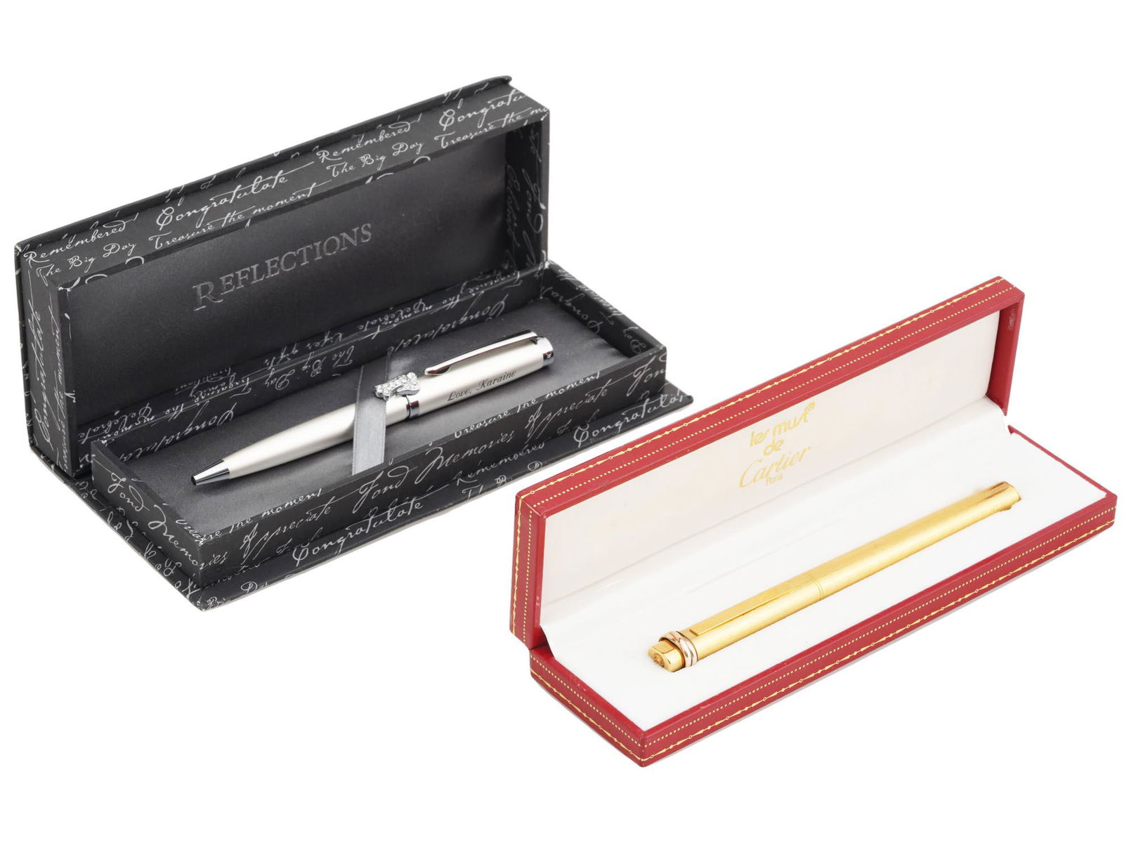 VINTAGE GOLD AND SILVER CARTIER REFLECTIONS PEN (1 of 12)