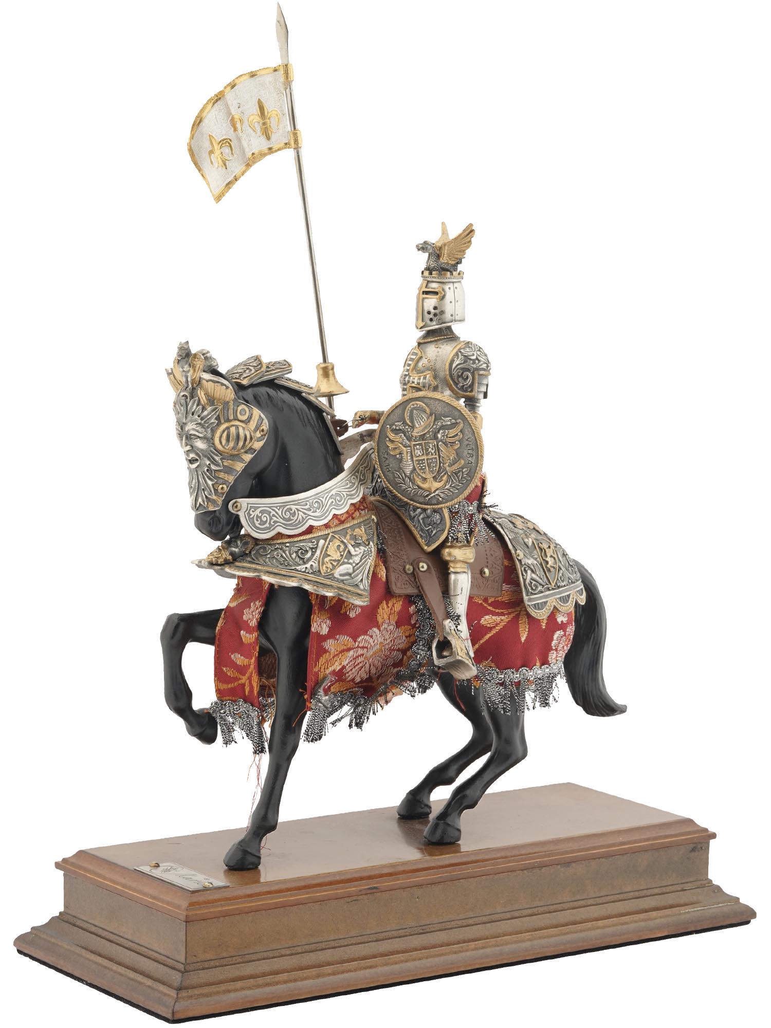 MOUNTED MEDIEVAL KNIGHT ON HORSE FIGURE BY MARTO (1 of 7)