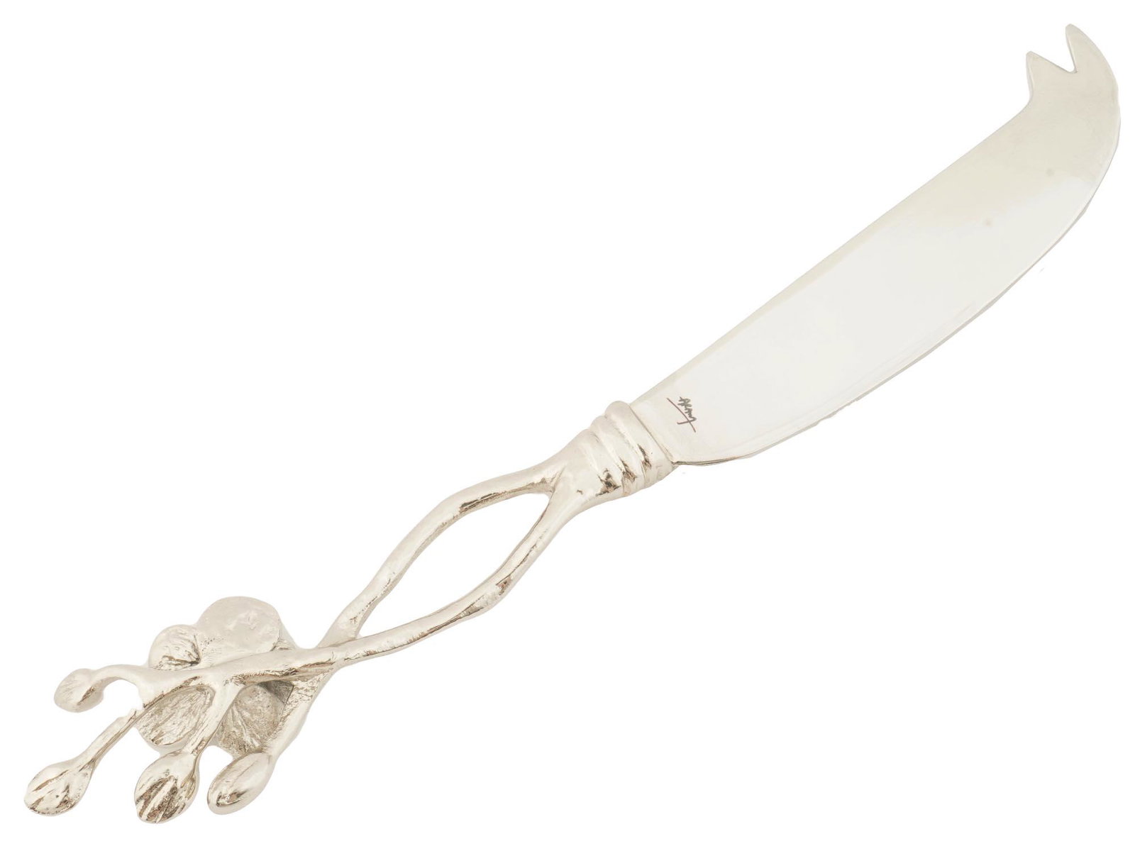 MICHAEL ARAM HAMMERED NICKEL PLATED SERVING KNIFE (1 of 4)