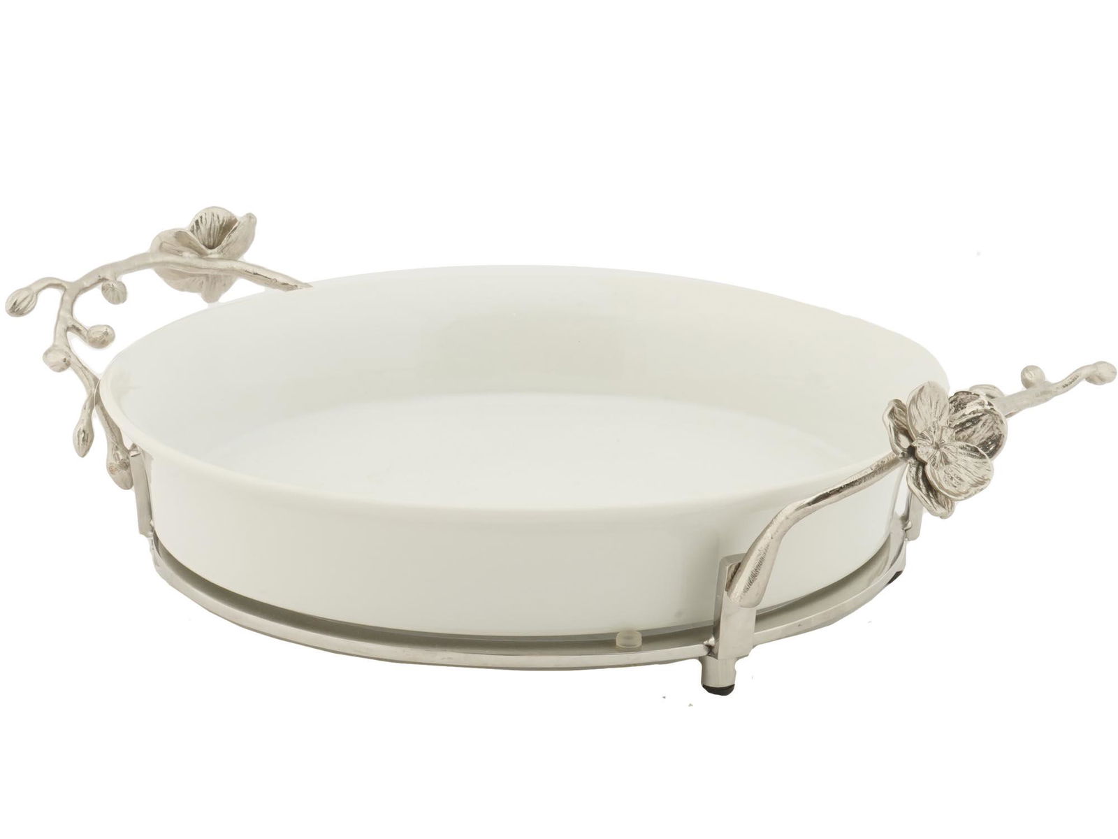 ORCHID ROUND CASSEROLE SERVE BOWL BY MICHAEL ARAM (1 of 4)