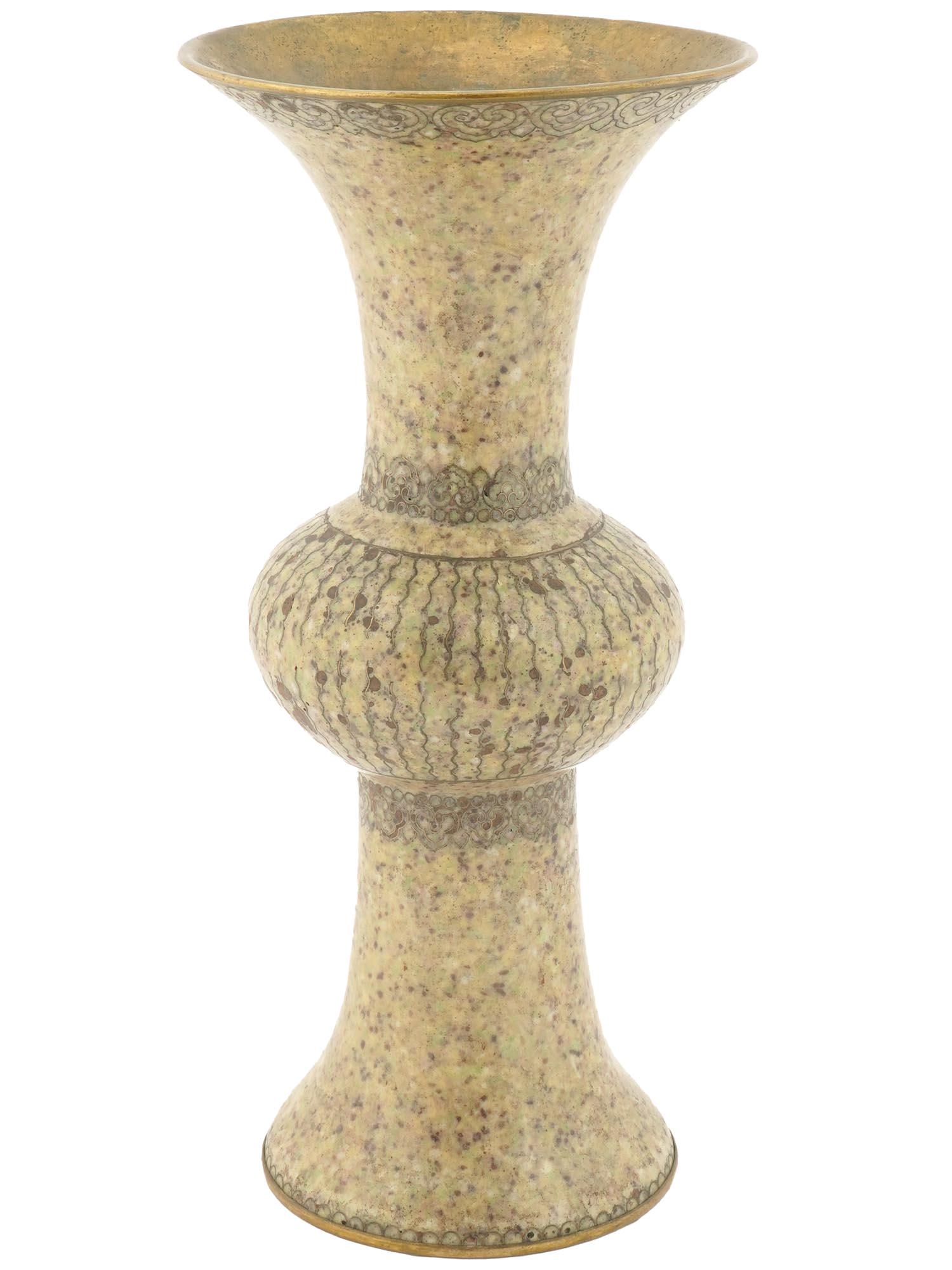 RARE ANTIQUE JAPANESE MEIJI CLOISONNE ENAMEL VASE (1 of 6)