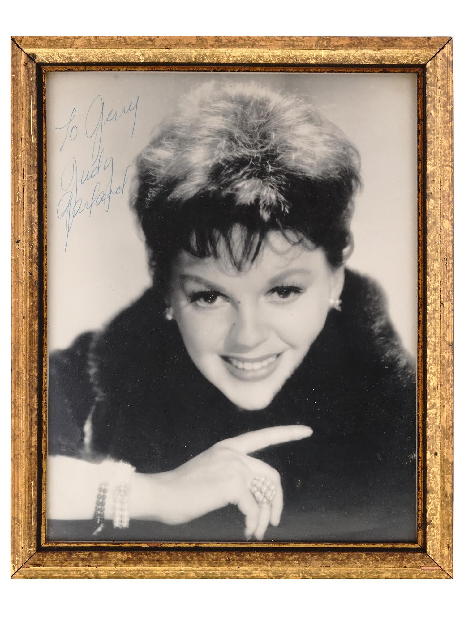 FRAMED PHOTOGRAPH OF JUDY GARLAND WITH AUTOGRAPH (1 of 4)