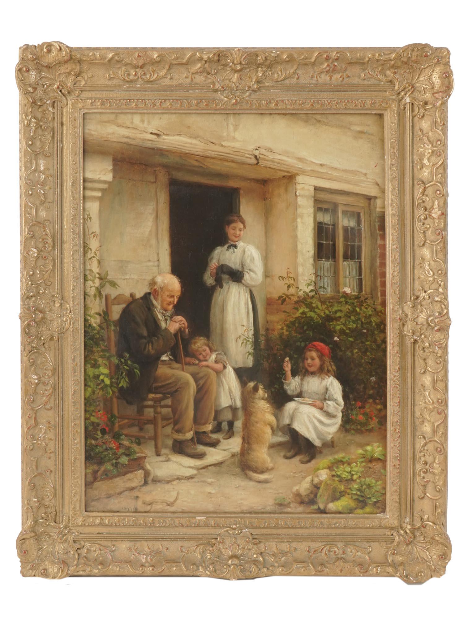 JOSEPH CLARK UK VICTORIAN OIL PAINTING, 1897 (1 of 8)