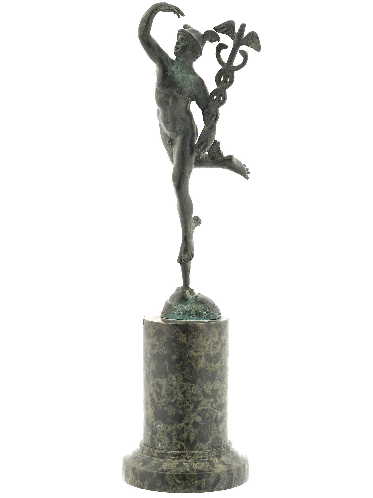 GRAND TOUR MERCURY BRONZE STATUE BY GIAMBOLOGNA (1 of 6)