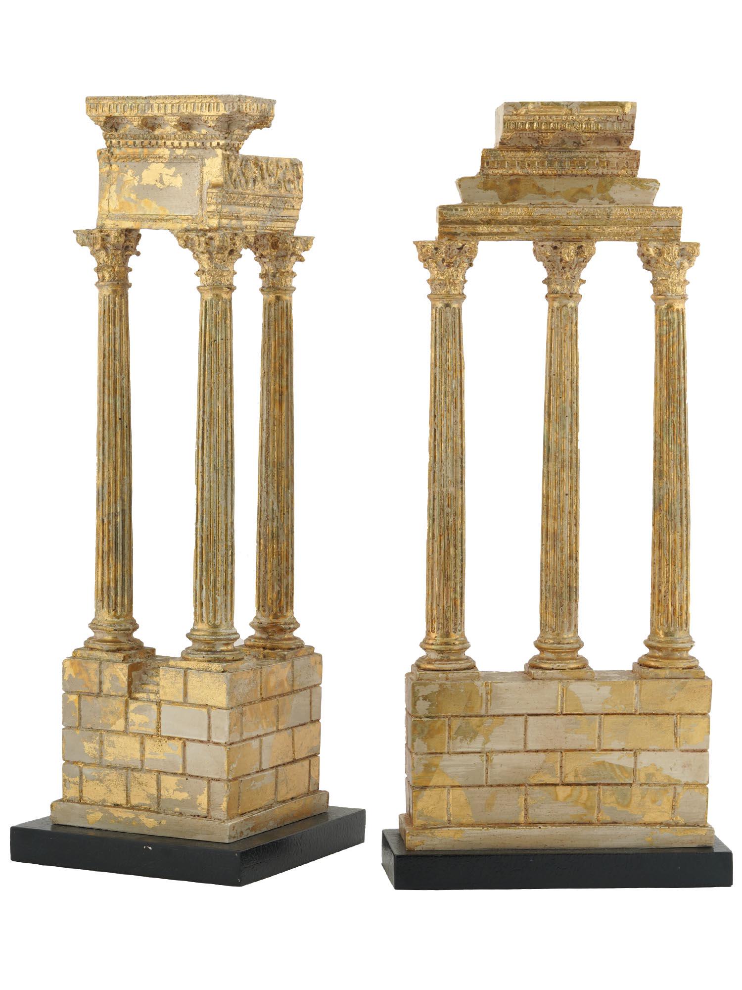 ANTIQUE ITALIAN GRAND TOUR COLUMN FRAGMENT MODELS (1 of 3)