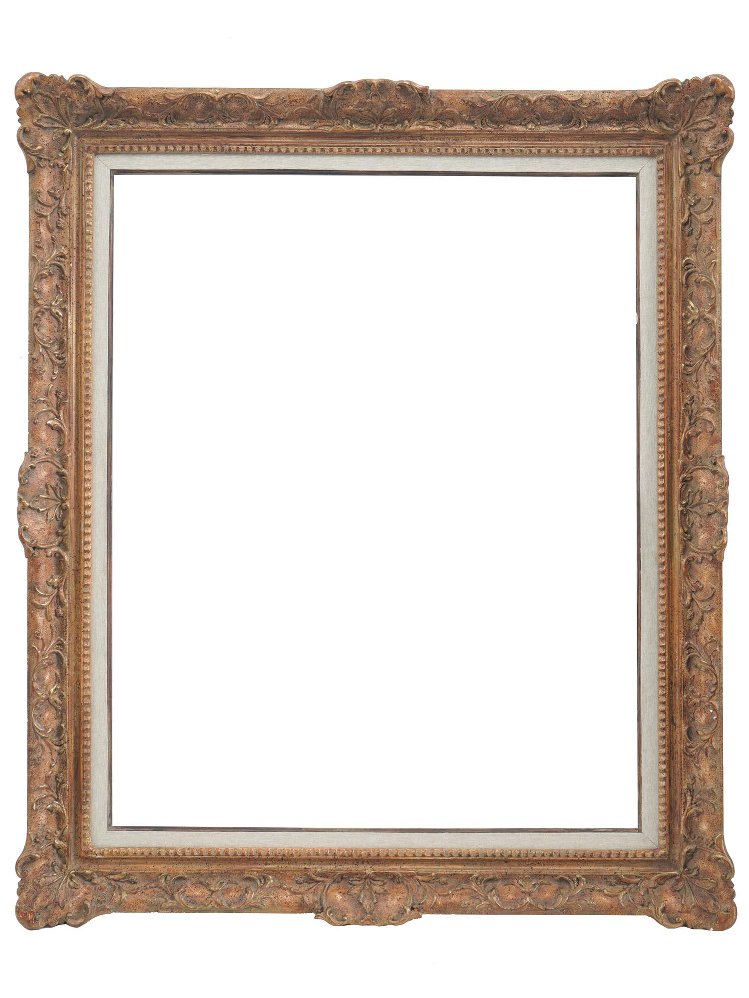 ANTIQUE EUROPEAN SCHOOL CARVED GILT WOODEN FRAME (1 of 2)