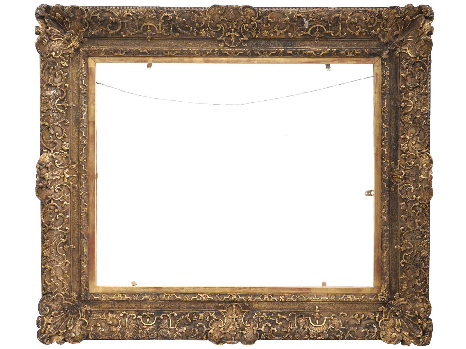 ANTIQUE FRENCH ORNATE GILT WOODEN PICTURE FRAME (1 of 2)