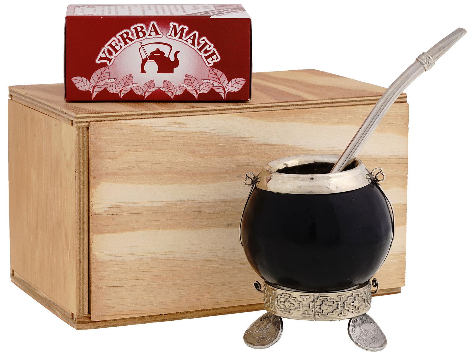 ARGENTINIAN YERBA MATE SILVER GOURD AND BOMBILLO (1 of 8)