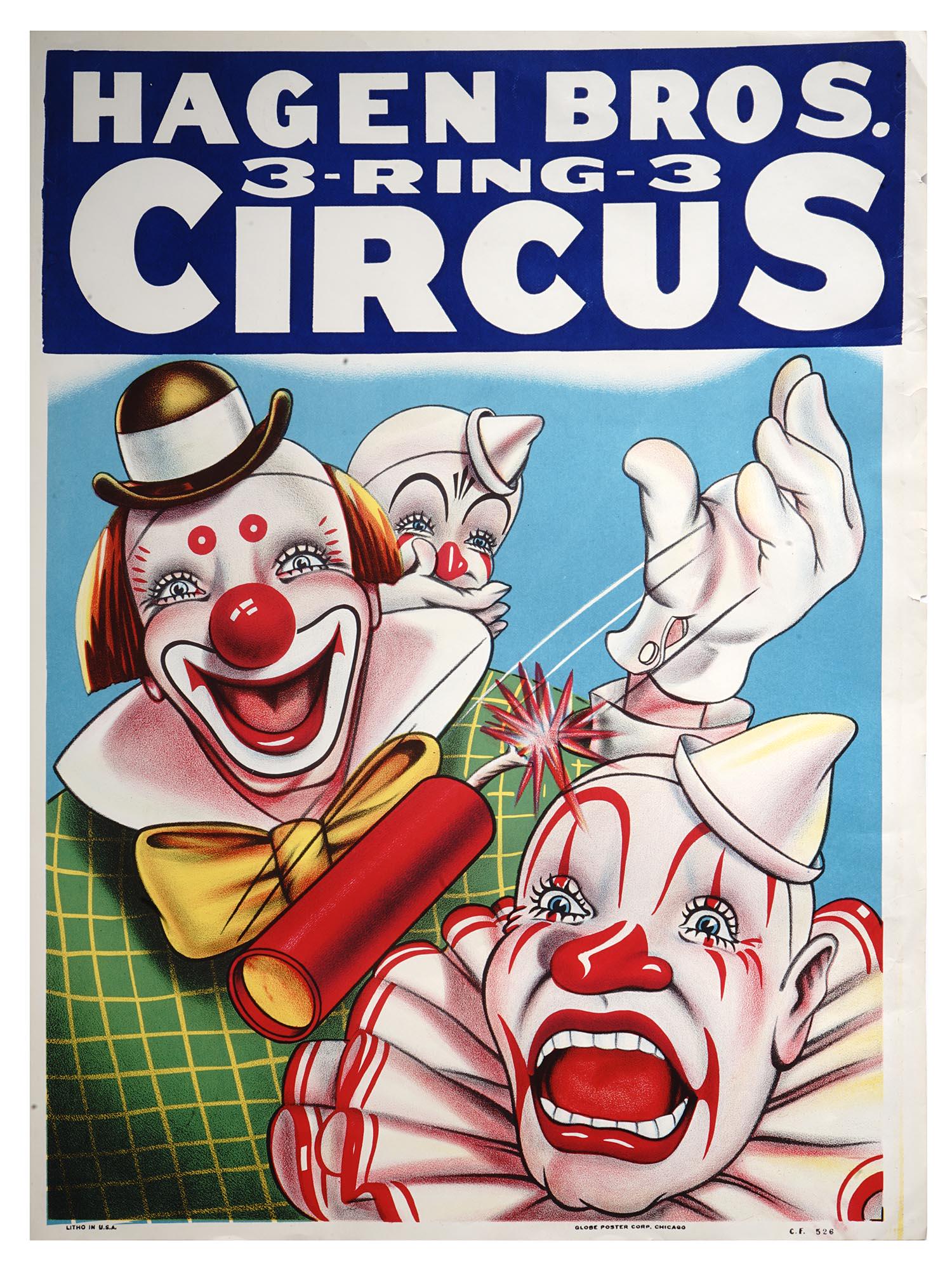 MID CENT HAGEN BROS CIRCUS ADVERTISEMENT POSTER (1 of 5)