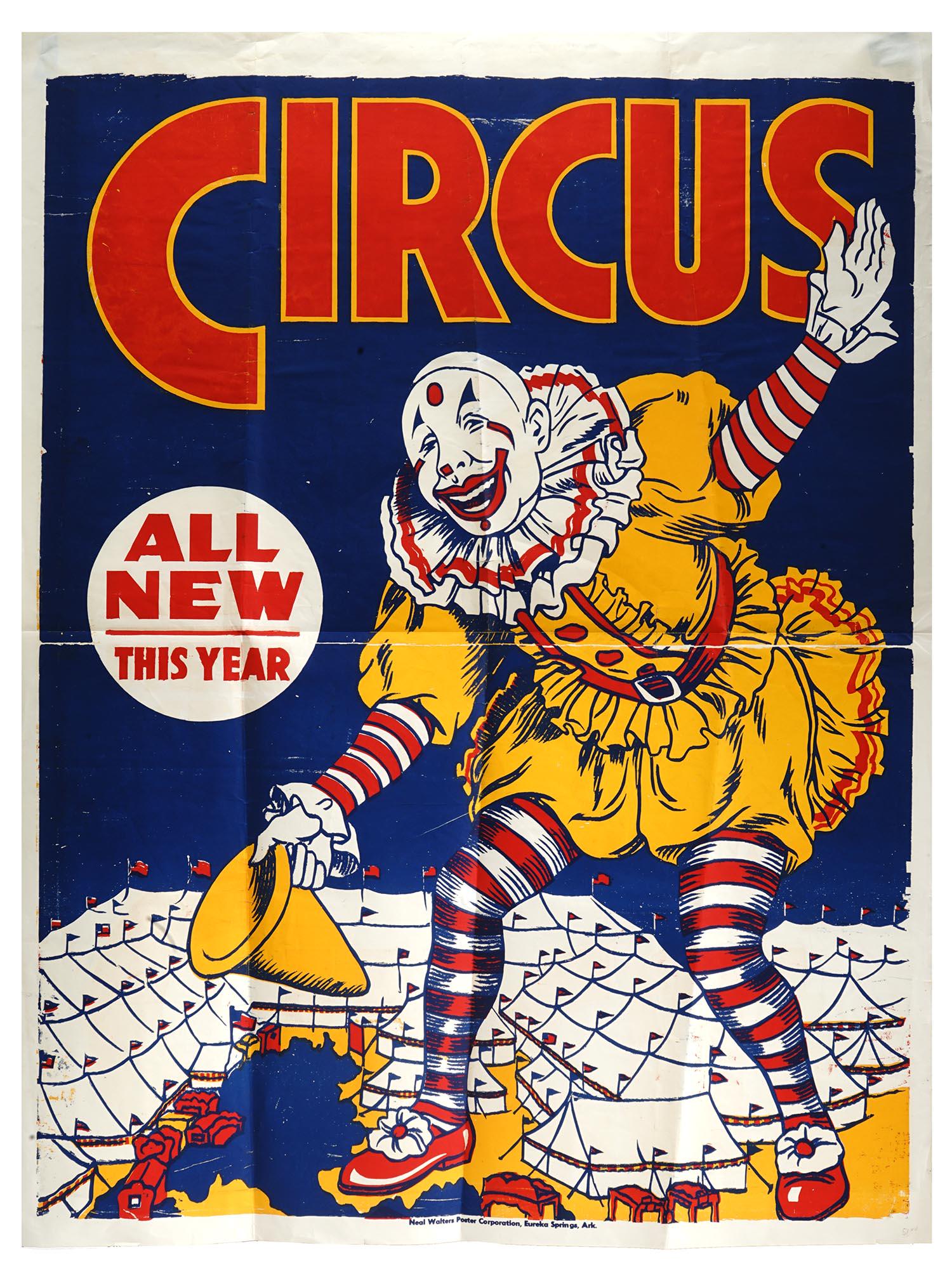 VINTAGE AMERICAN CIRCUS POSTER ALL NEW THIS YEAR (1 of 5)
