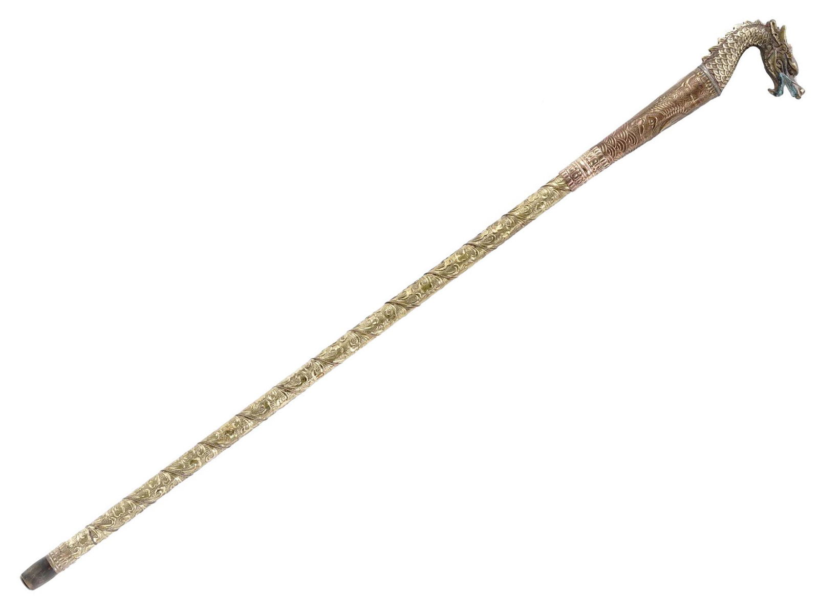 ORIENTAL DRAGON SWORD CANE WITH CONCEALED BLADE (1 of 3)