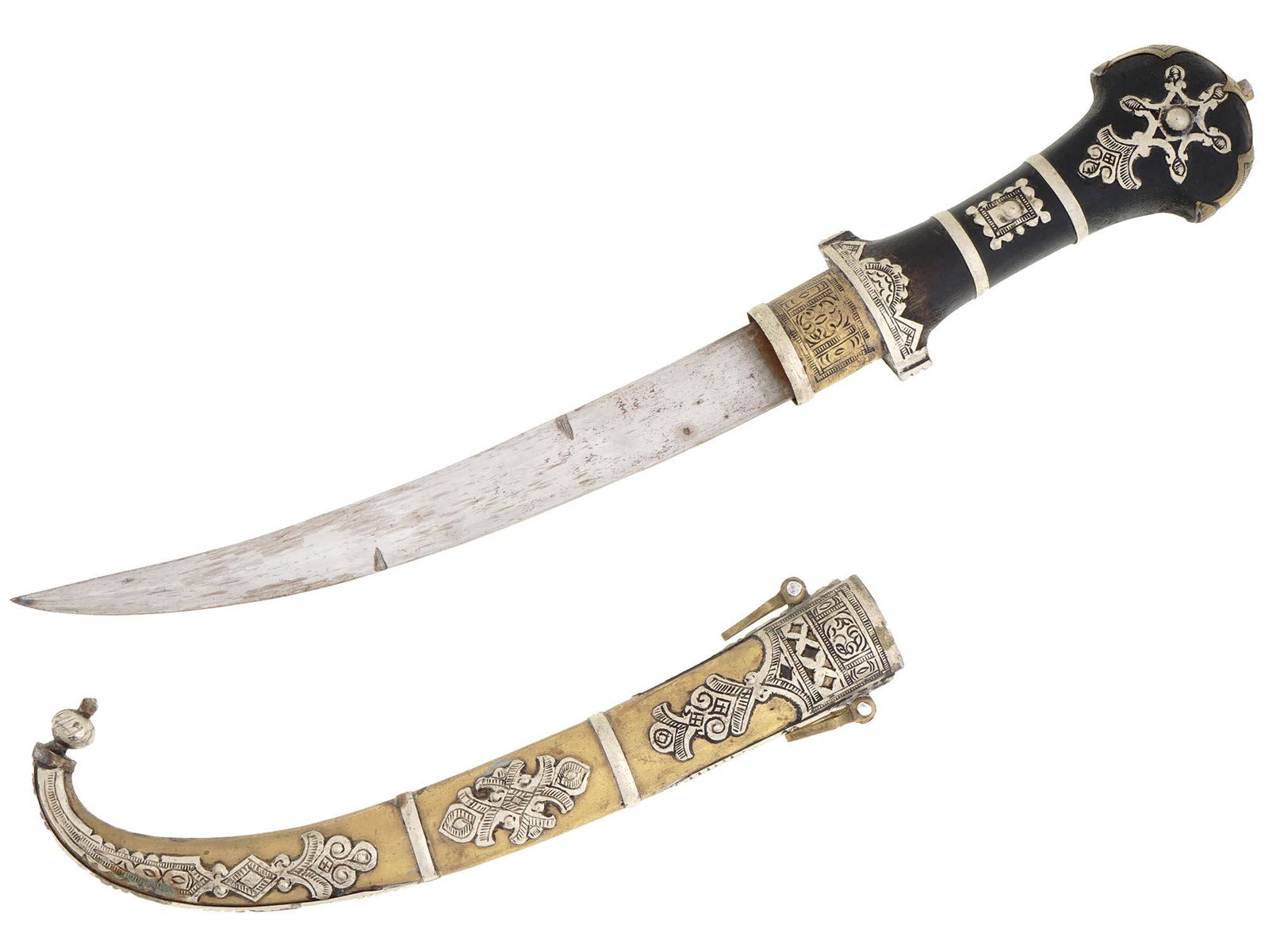 ANTIQUE 19TH C. MIDDLE EASTERN JAMBIA DAGGER (1 of 4)