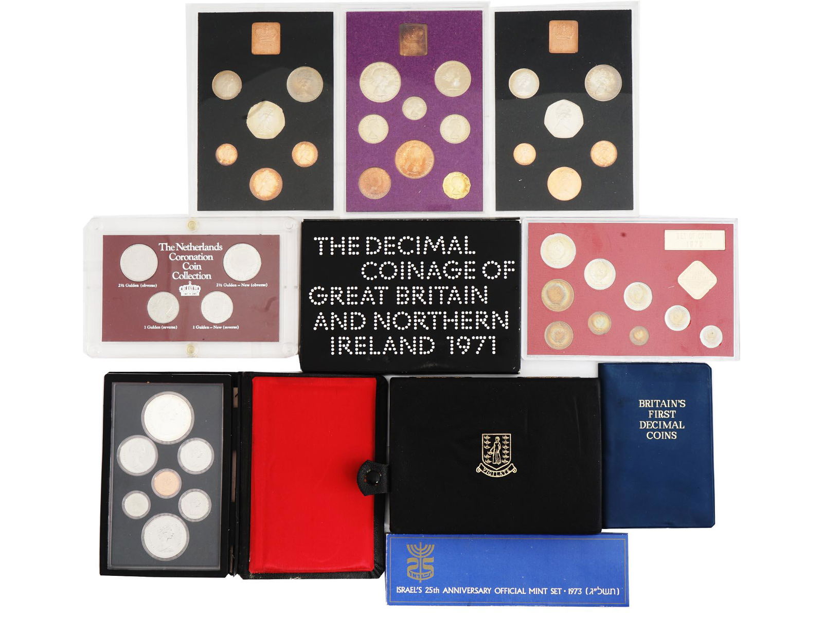 COLLECTION OF FOREIGN COMMEMORATIVE COINS FOLDERS (1 of 6)