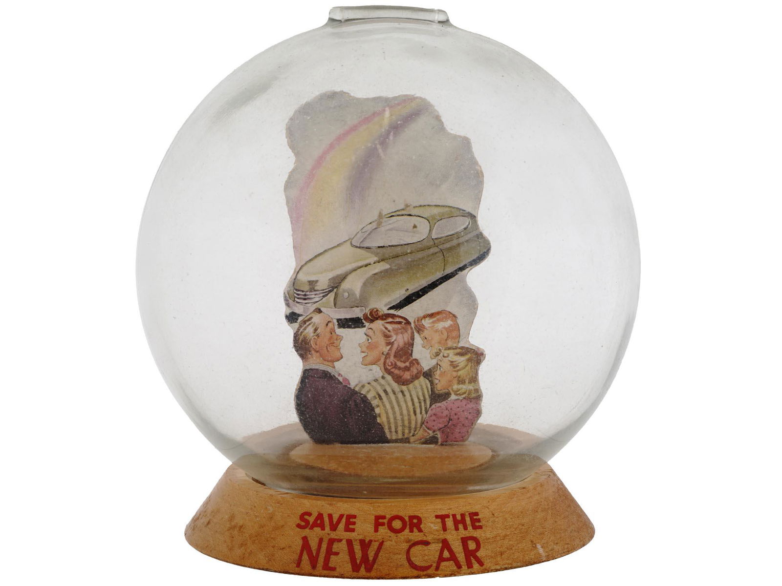 VINTAGE MID CENTURY VIC MORAN BUBBLE COIN BANK (1 of 6)