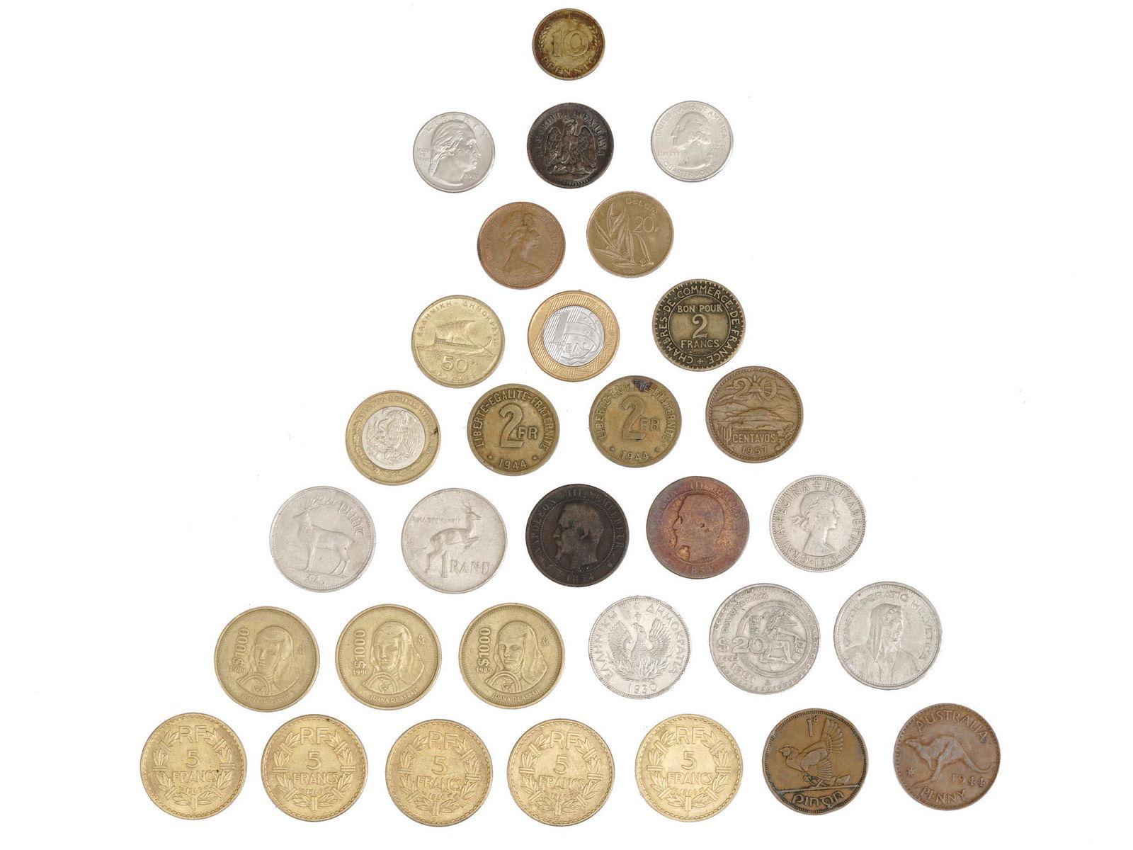 LARGE COLLECTION VARIOUS VINTAGE WORLDWIDE COINS (1 of 7)