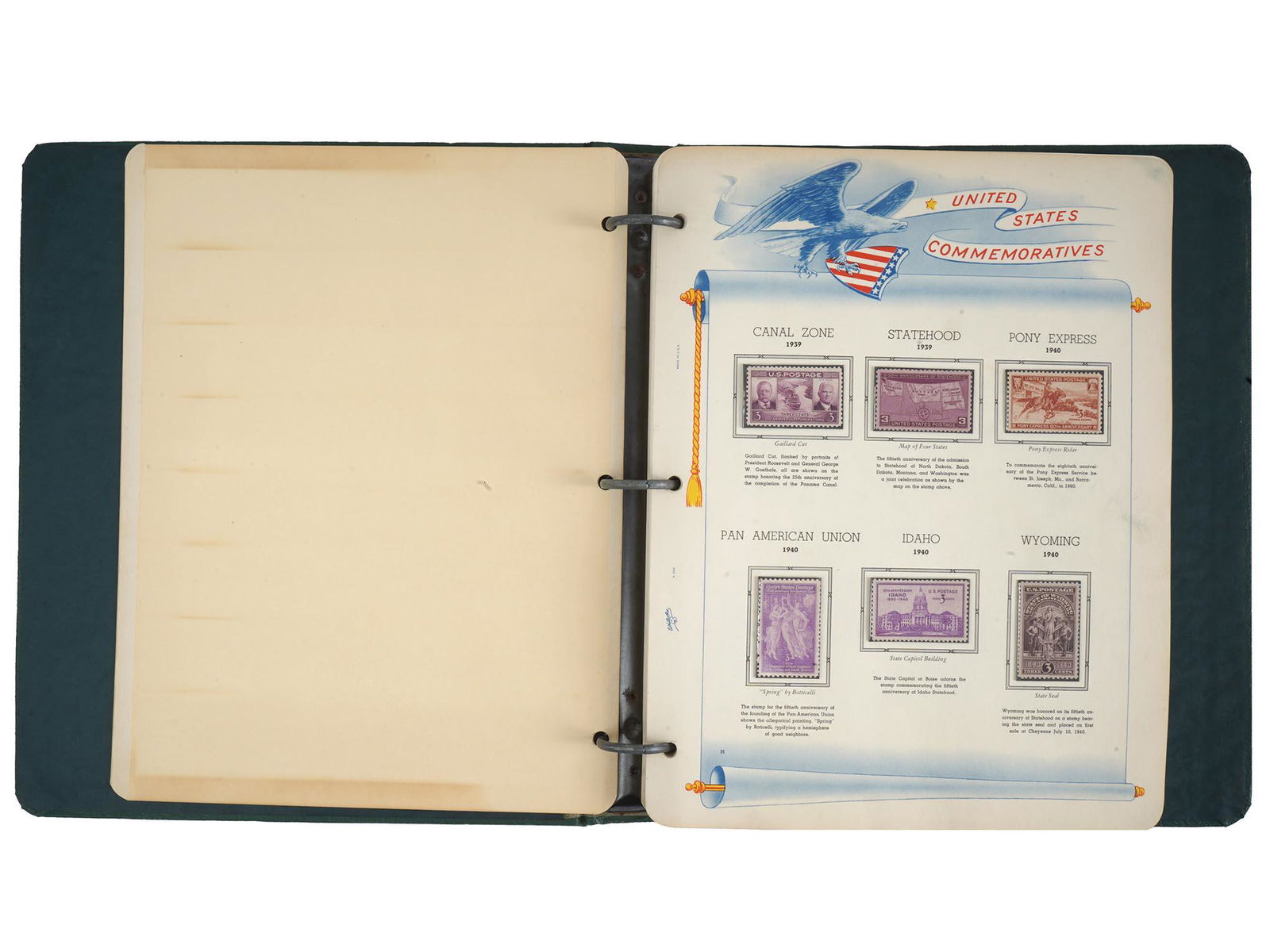 VINTAGE UNITED STATES COMMEMORATIVES STAMP ALBUM (1 of 4)