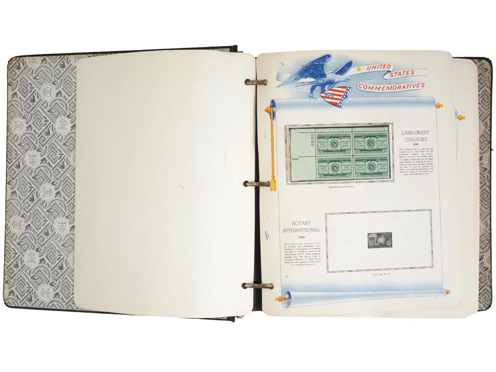 VINTAGE UNITED STATES COMMEMORATIVES STAMP ALBUM (1 of 5)