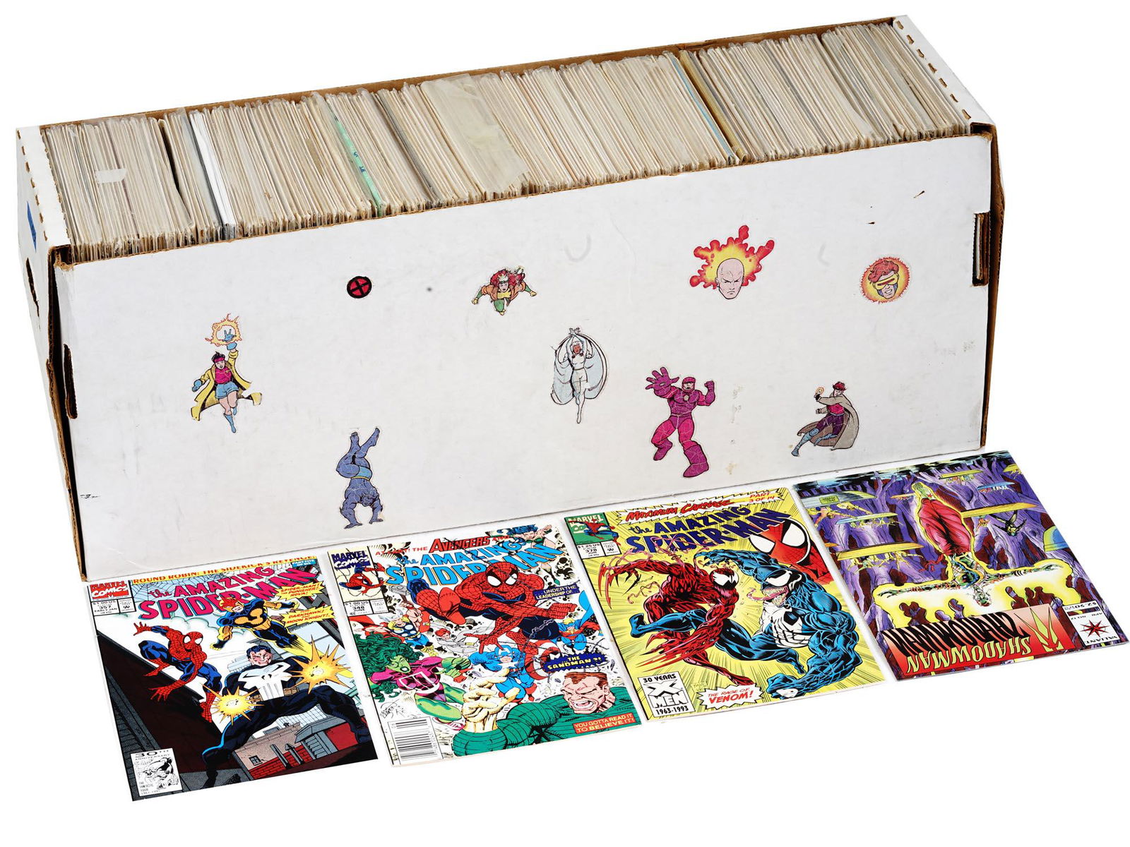 VINTAGE MARVEL DC COMICS MAGAZINE ISSUES IN BOX (1 of 5)