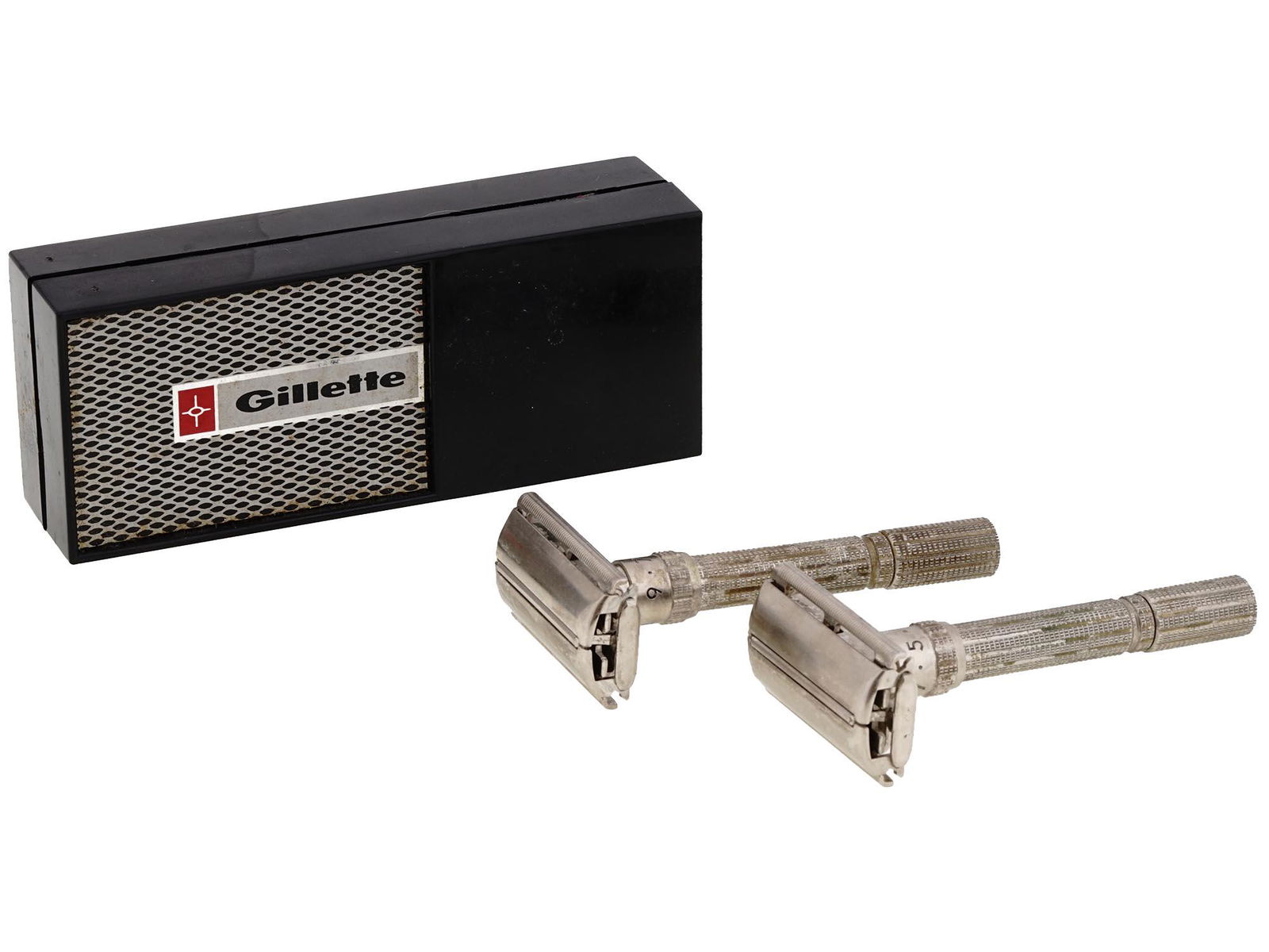 VINTAGE 1960S GILLETTE K2 K3 ADJUSTABLE RAZORS (1 of 5)