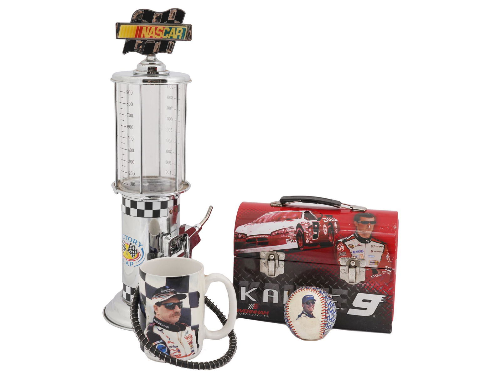 LARGE COLLECTION OF NASCAR SOUVENIRS CUP BOX BALL (1 of 7)